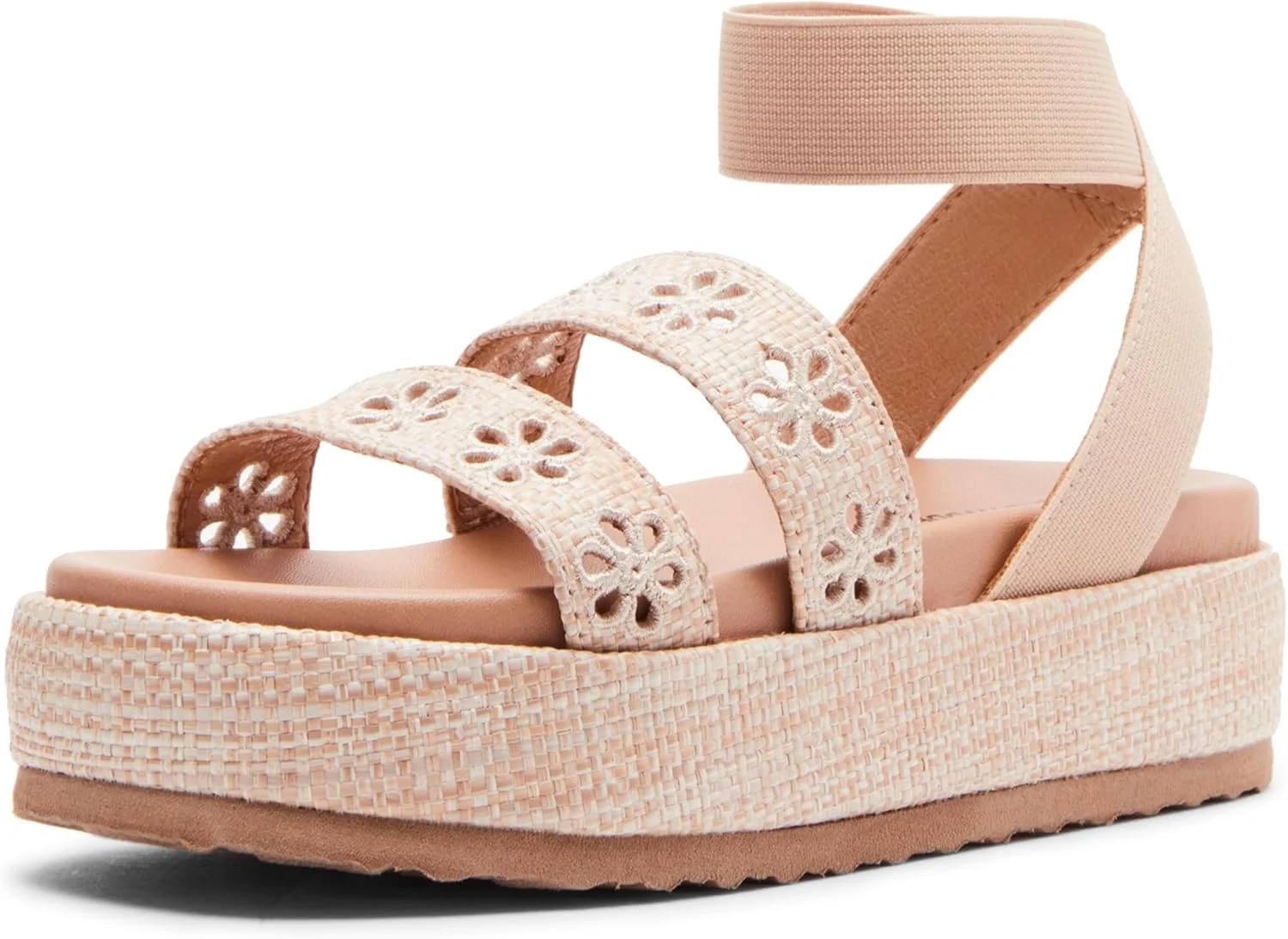 صندل لژدار دخترانه استیو مادن مدل Kelsi Espadrille، رنگ طبیعی، سایز 1 کودک