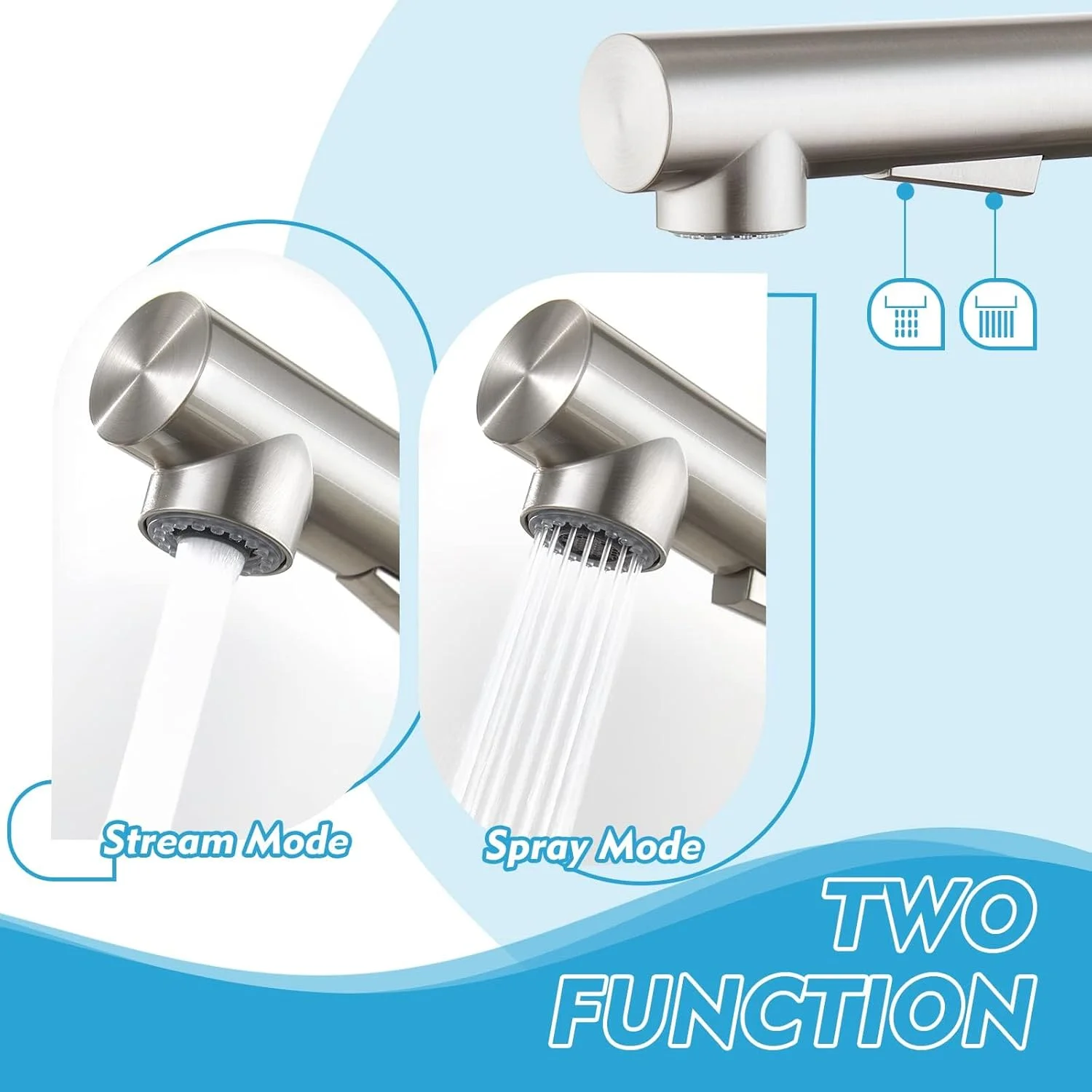 شیر آشپزخانه CREA با اسپری بیرون کشیدنی از جنس استیل ضد زنگ، شیر پرکننده قابلمه با اسپری بیرون کشیدنی مغناطیسی، شیر سینک بار شیر آشپزخانه CREA با اسپری بیرون کشیدنی از جنس استیل ضد زنگ، شیر پرکننده قابلمه با اسپری بیرون کشیدنی مغناطیسی، شیر سینک بار