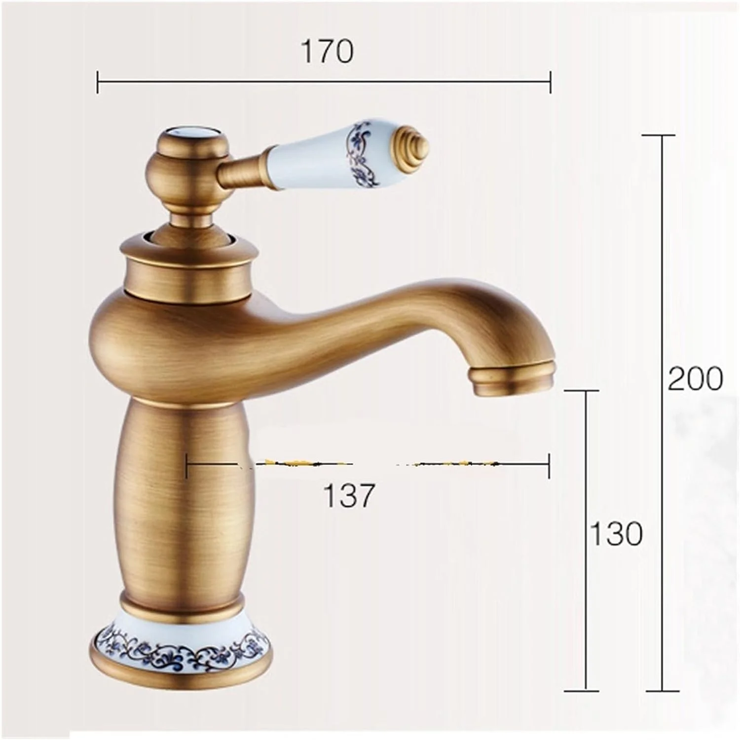 شیر روشویی برنجی با روکش برنز عتیقه، شیر آب سینک تک دستگیره، شیرهای آب گرم و سرد، شیرهای سبک قدیمی (عتیقه) شیر روشویی برنجی با روکش برنز عتیقه، شیر آب سینک تک دستگیره، شیرهای آب گرم و سرد، شیرهای سبک قدیمی (عتیقه)