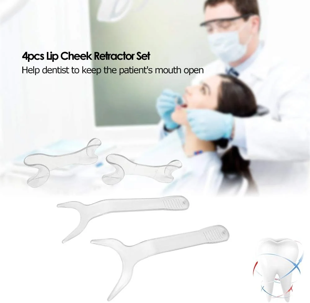 مجموعه 4 عددی رترکتور لب و گونه Morelian، باز کننده دهان دندانپزشکی، ابزار دندانپزشکی ارتودنسی داخل دهانی مجموعه 4 عددی رترکتور لب و گونه Morelian، باز کننده دهان دندانپزشکی، ابزار دندانپزشکی ارتودنسی داخل دهانی