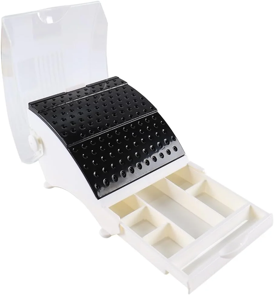 نگهدارنده مته دندانپزشکی Namvo با کشو، محفظه تمیز کننده، گرد، برای منزل، الماس، ابزارهای مراقبت از دهان برای ابزارهای سوزنی، مته، مشکی نگهدارنده مته دندانپزشکی Namvo با کشو، محفظه تمیز کننده، گرد، برای منزل، الماس، ابزارهای مراقبت از دهان برای ابزارهای سوزنی، مته، مشکی