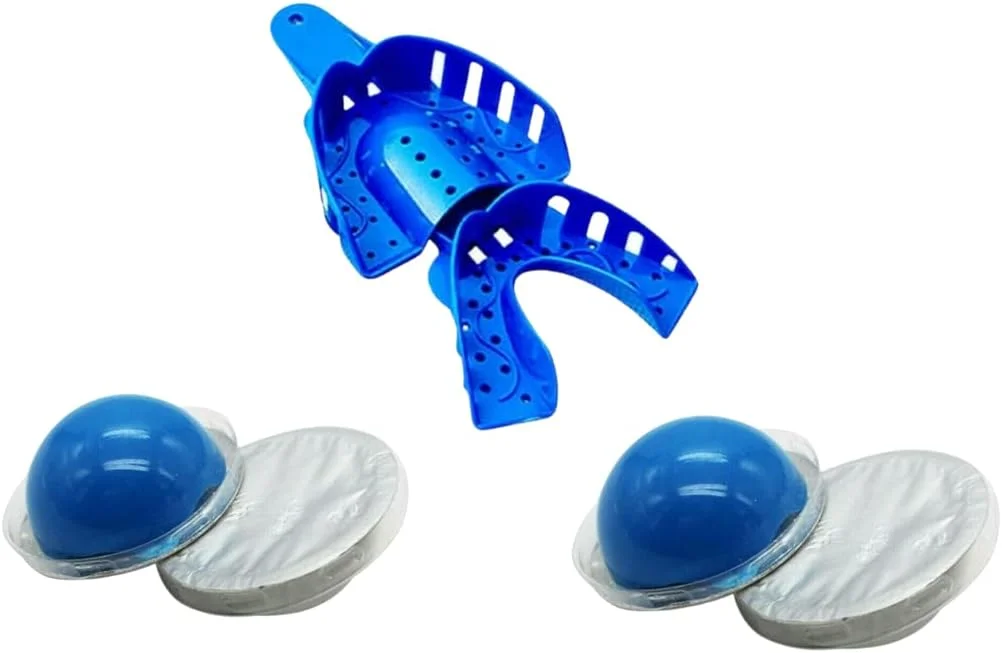 خمیر بتونه سیلیکونی دندانپزشکی Snowsmile هیدروفیلیک برای قالب گیری سریع و محکم، 4 عدد سینی قالب گیری دندان بالا و پایین متوسط، ترمیم دندان، دارای گواهی CE خمیر بتونه سیلیکونی دندانپزشکی Snowsmile هیدروفیلیک برای قالب گیری سریع و محکم، 4 عدد سینی قالب گیری دندان بالا و پایین متوسط، ترمیم دندان، دارای گواهی CE