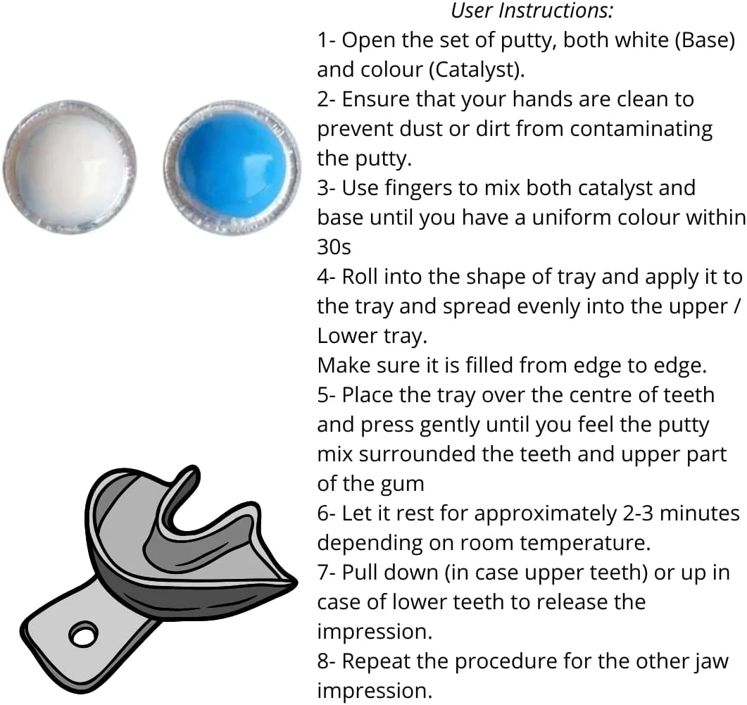 خمیر بتونه سیلیکونی دندانپزشکی Snowsmile هیدروفیلیک برای قالب گیری سریع و محکم، 4 عدد سینی قالب گیری دندان بالا و پایین متوسط، ترمیم دندان، دارای گواهی CE خمیر بتونه سیلیکونی دندانپزشکی Snowsmile هیدروفیلیک برای قالب گیری سریع و محکم، 4 عدد سینی قالب گیری دندان بالا و پایین متوسط، ترمیم دندان، دارای گواهی CE