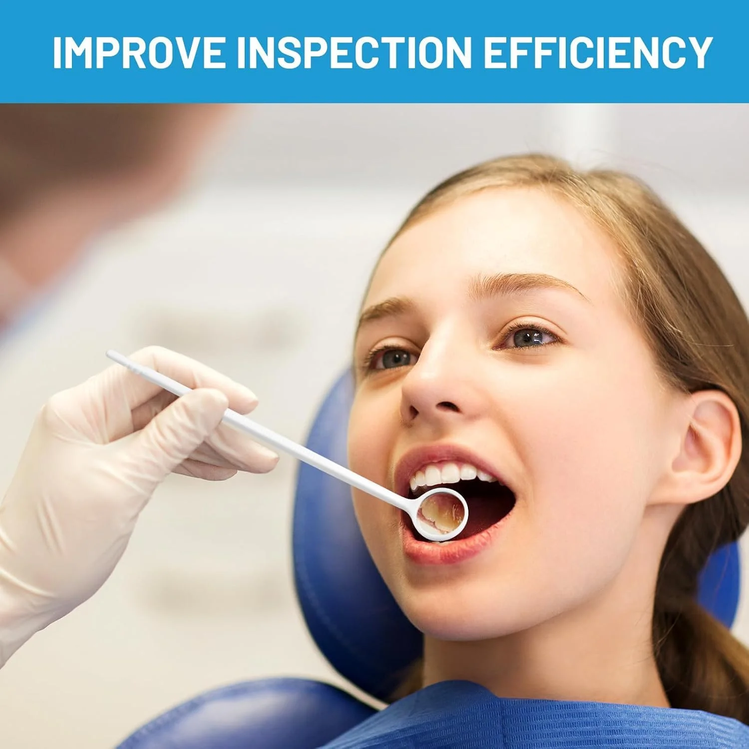 آینه دندانپزشکی یکبار مصرف، 100 عدد آینه دهانی ضد مه، آینه دندانپزشکی بسته بندی شده به صورت جداگانه برای دندان ها، آینه دهانی با دسته پلاستیکی، ابزار آینه دندانپزشکی برای مصارف خانگی (سفید) آینه دندانپزشکی یکبار مصرف، 100 عدد آینه دهانی ضد مه، آینه دندانپزشکی بسته بندی شده به صورت جداگانه برای دندان ها، آینه دهانی با دسته پلاستیکی، ابزار آینه دندانپزشکی برای مصارف خانگی (سفید)