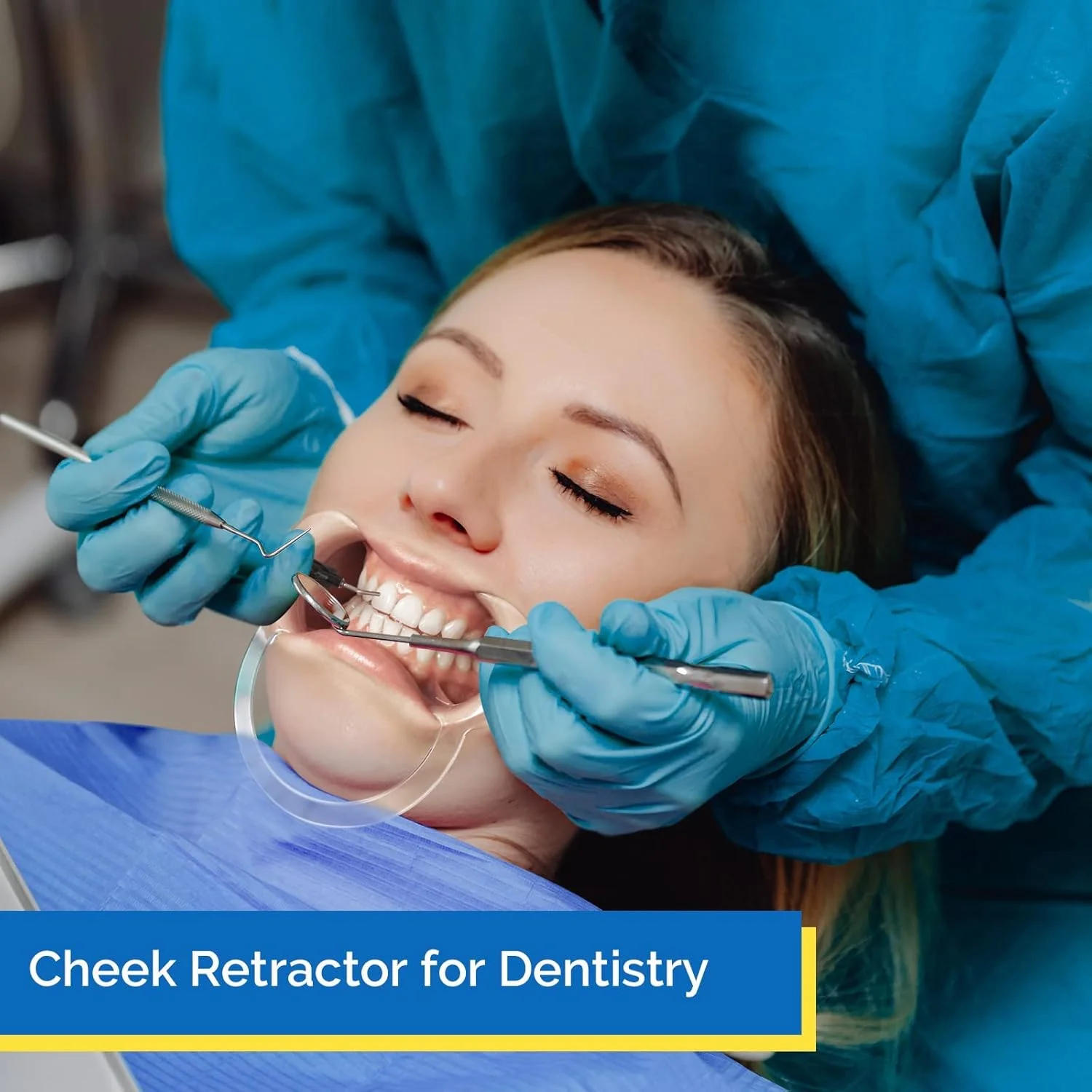 نگهدارنده گونه دندانپزشکی، 100% بدون BPA، نگهدارنده دهان اتوکلاو شو به شکل C برای باز نگه داشتن دهان در دندانپزشکی، مهمانی، بازی چالش محافظ دهان (3 عدد سایز S، 3 عدد سایز M، 3 عدد سایز L) (بسته 9 عددی)