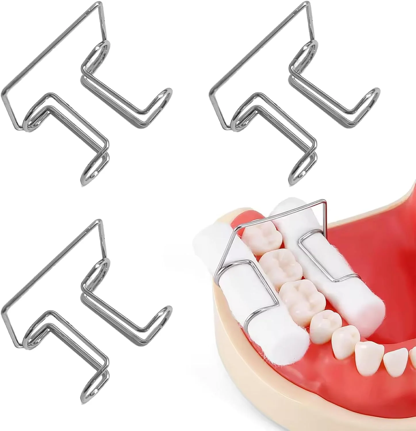 گیره نگهدارنده رول پنبه دندانپزشکی Ceonam بسته 4 عددی، 1 میلی متری، فولاد ضد زنگ اتوکلاو شونده، با گیره محکم برای ابزارهای ایزولاسیون دندانپزشکی، مناسب برای لوازم کلینیک های دندانپزشکی گیره نگهدارنده رول پنبه دندانپزشکی Ceonam بسته 4 عددی، 1 میلی متری، فولاد ضد زنگ اتوکلاو شونده، با گیره محکم برای ابزارهای ایزولاسیون دندانپزشکی، مناسب برای لوازم کلینیک های دندانپزشکی