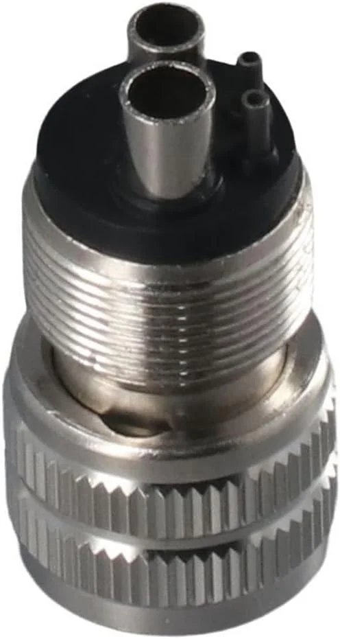 آداپتور توربین دندانپزشکی قابل حمل نقره ای Urjumpea، ساخته شده از استیل ضد زنگ، بادوام، آداپتور هندپیس تغییر سریع 4 سوراخ به 2 سوراخ آداپتور توربین دندانپزشکی قابل حمل نقره ای Urjumpea، ساخته شده از استیل ضد زنگ، بادوام، آداپتور هندپیس تغییر سریع 4 سوراخ به 2 سوراخ