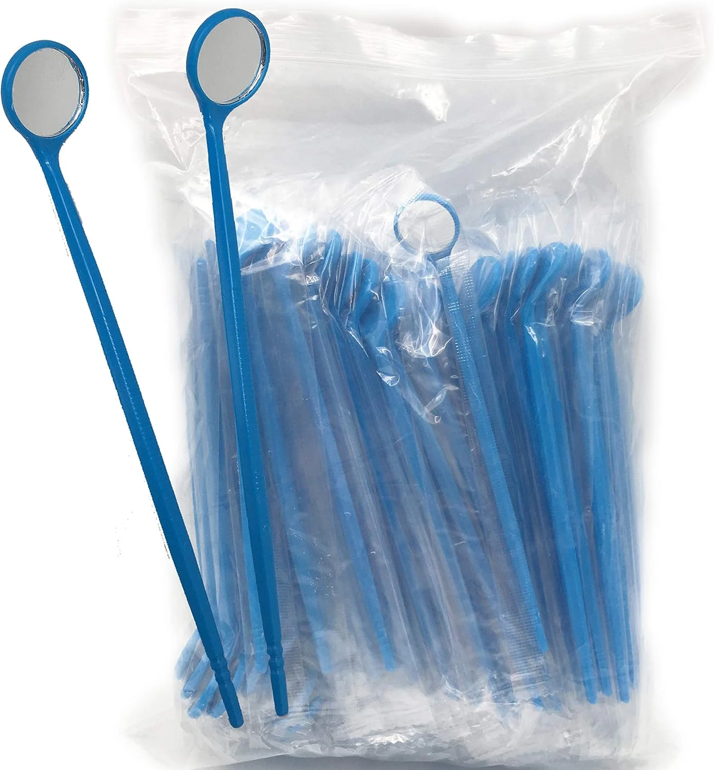 آینه دهانی یکبار مصرف دندانپزشکی TENFLY، 100 عدد، ابزار دندانپزشکی پلاستیکی (آبی) آینه دهانی یکبار مصرف دندانپزشکی TENFLY، 100 عدد، ابزار دندانپزشکی پلاستیکی (آبی)