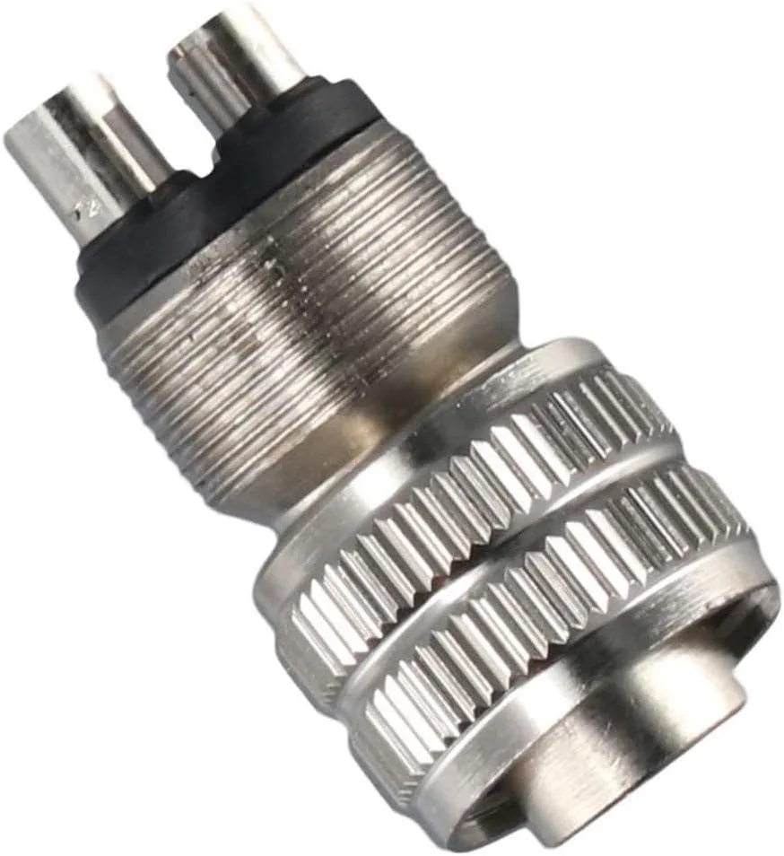 آداپتور توربین دندانپزشکی قابل حمل نقره ای Urjumpea، ساخته شده از استیل ضد زنگ، بادوام، آداپتور هندپیس تغییر سریع 4 سوراخ به 2 سوراخ آداپتور توربین دندانپزشکی قابل حمل نقره ای Urjumpea، ساخته شده از استیل ضد زنگ، بادوام، آداپتور هندپیس تغییر سریع 4 سوراخ به 2 سوراخ