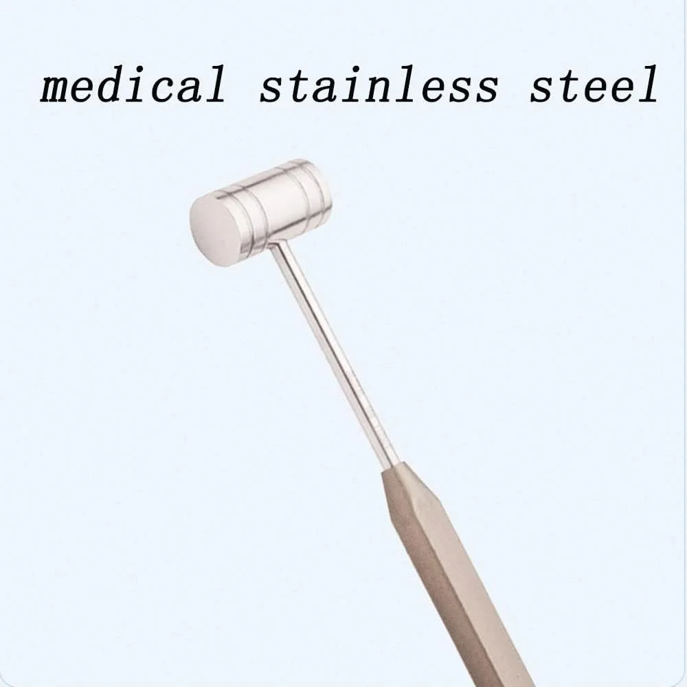 چکش استخوان دندانپزشکی WABHDN، چکش پزشکی، چکش دندانپزشکی استیل ضد زنگ، ابزار دندانپزشکی، ابزار دندان، 18 سانتی متر