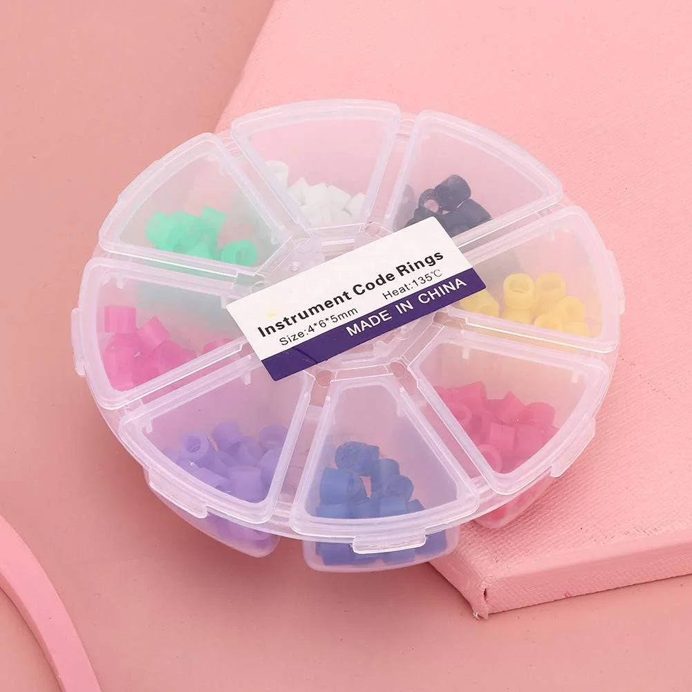 حلقه های کد رنگی دندانپزشکی، 160 عدد حلقه کد رنگی سیلیکونی جهانی برای ابزار دندانپزشکی، لوازم جانبی ارتودنسی قابل اتوکلاو و ضد عفونی حلقه های کد رنگی دندانپزشکی، 160 عدد حلقه کد رنگی سیلیکونی جهانی برای ابزار دندانپزشکی، لوازم جانبی ارتودنسی قابل اتوکلاو و ضد عفونی