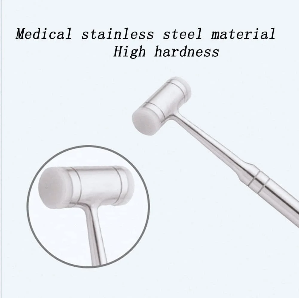 چکش استخوان دندانپزشکی WABHDN، چکش پزشکی، چکش دندانپزشکی استیل ضد زنگ، ابزار دندانپزشکی، ابزار دندان، 18 سانتی متر