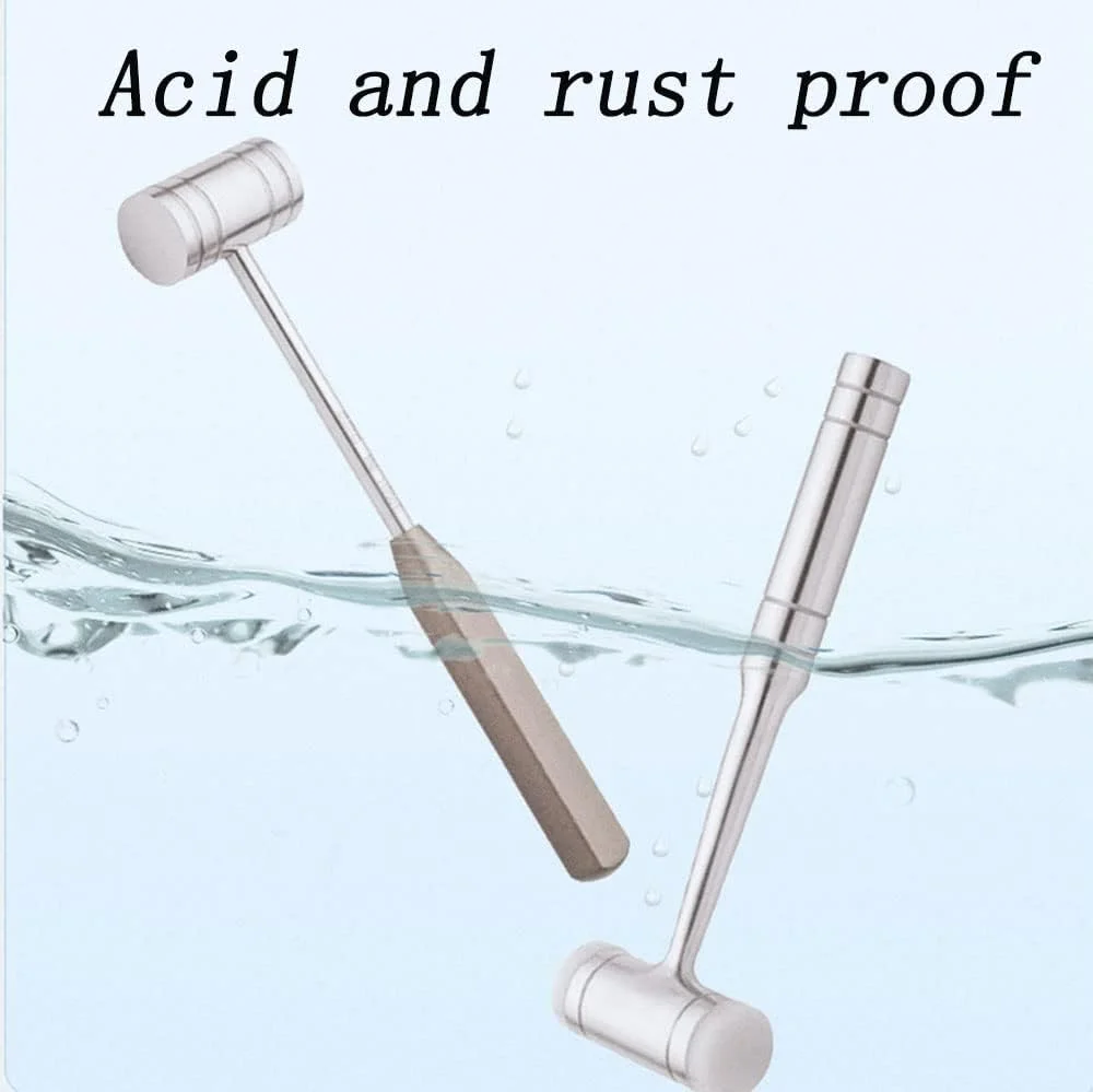 چکش استخوان دندانپزشکی WABHDN، چکش پزشکی، چکش دندانپزشکی استیل ضد زنگ، ابزار دندانپزشکی، ابزار دندان، 18 سانتی متر