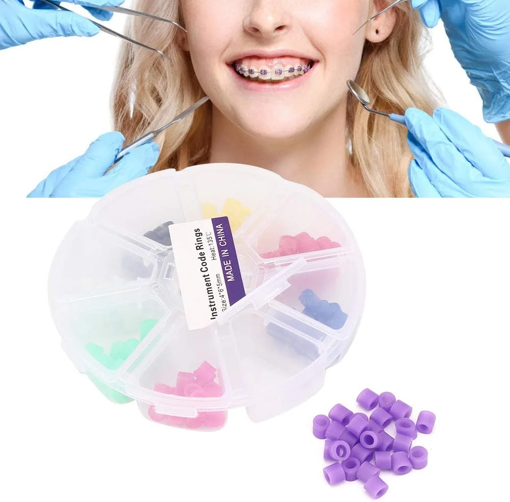 حلقه های کد رنگی دندانپزشکی، 160 عدد حلقه کد رنگی سیلیکونی جهانی برای ابزار دندانپزشکی، لوازم جانبی ارتودنسی قابل اتوکلاو و ضد عفونی حلقه های کد رنگی دندانپزشکی، 160 عدد حلقه کد رنگی سیلیکونی جهانی برای ابزار دندانپزشکی، لوازم جانبی ارتودنسی قابل اتوکلاو و ضد عفونی