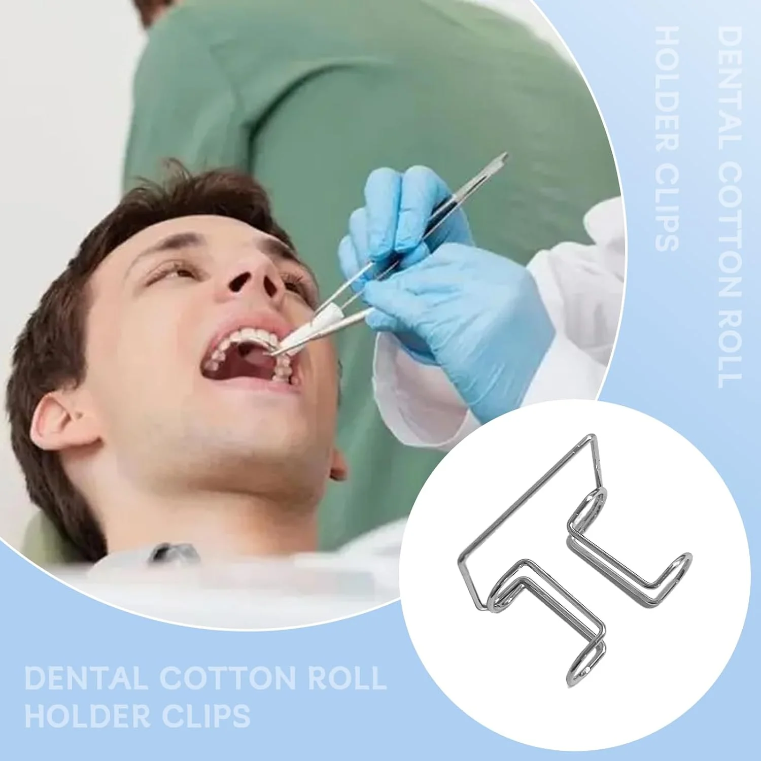 گیره نگهدارنده رول پنبه دندانپزشکی Ceonam بسته 4 عددی، 1 میلی متری، فولاد ضد زنگ اتوکلاو شونده، با گیره محکم برای ابزارهای ایزولاسیون دندانپزشکی، مناسب برای لوازم کلینیک های دندانپزشکی گیره نگهدارنده رول پنبه دندانپزشکی Ceonam بسته 4 عددی، 1 میلی متری، فولاد ضد زنگ اتوکلاو شونده، با گیره محکم برای ابزارهای ایزولاسیون دندانپزشکی، مناسب برای لوازم کلینیک های دندانپزشکی