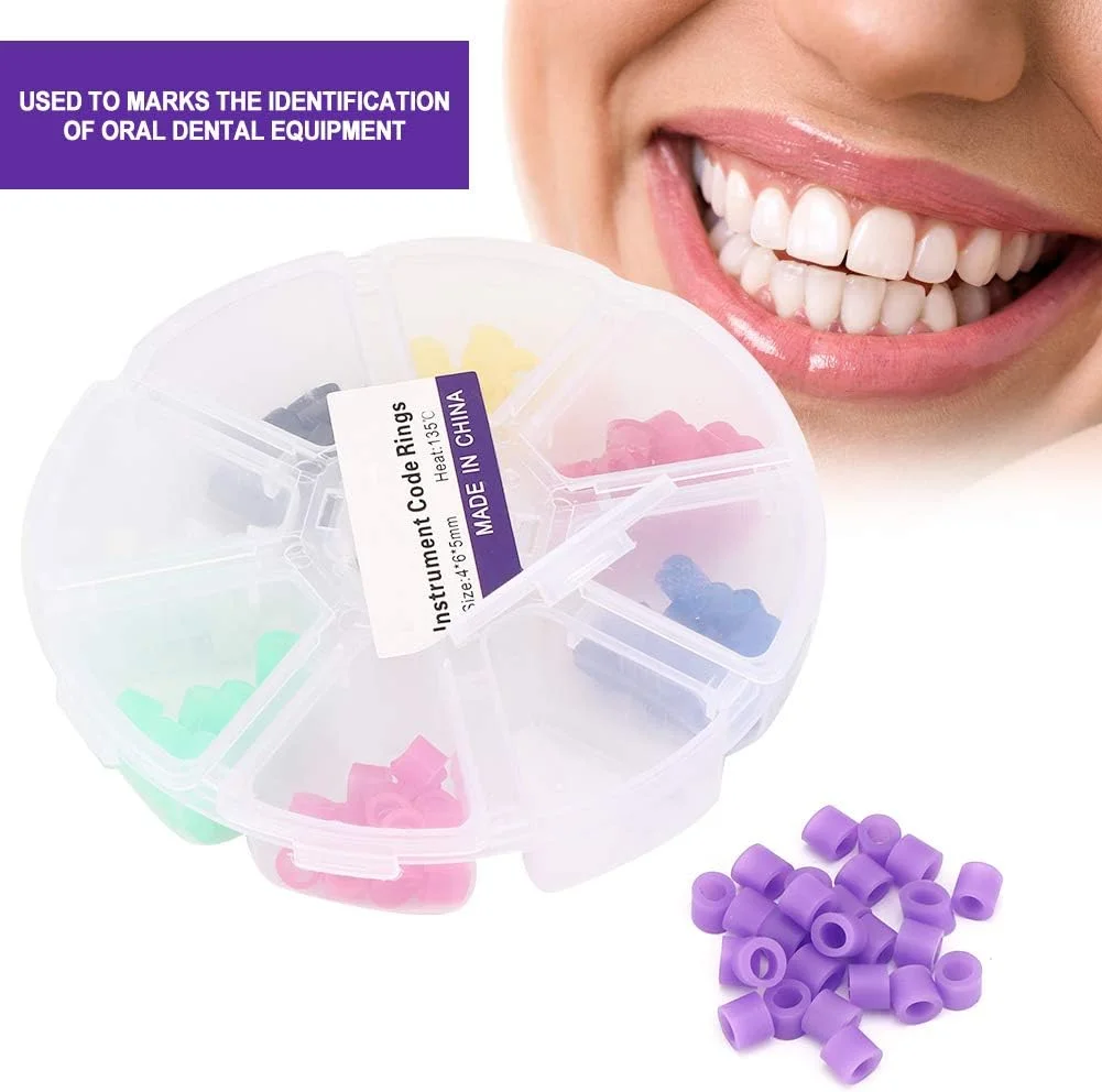 حلقه های کد رنگی دندانپزشکی، 160 عدد حلقه کد رنگی سیلیکونی جهانی برای ابزار دندانپزشکی، لوازم جانبی ارتودنسی قابل اتوکلاو و ضد عفونی حلقه های کد رنگی دندانپزشکی، 160 عدد حلقه کد رنگی سیلیکونی جهانی برای ابزار دندانپزشکی، لوازم جانبی ارتودنسی قابل اتوکلاو و ضد عفونی