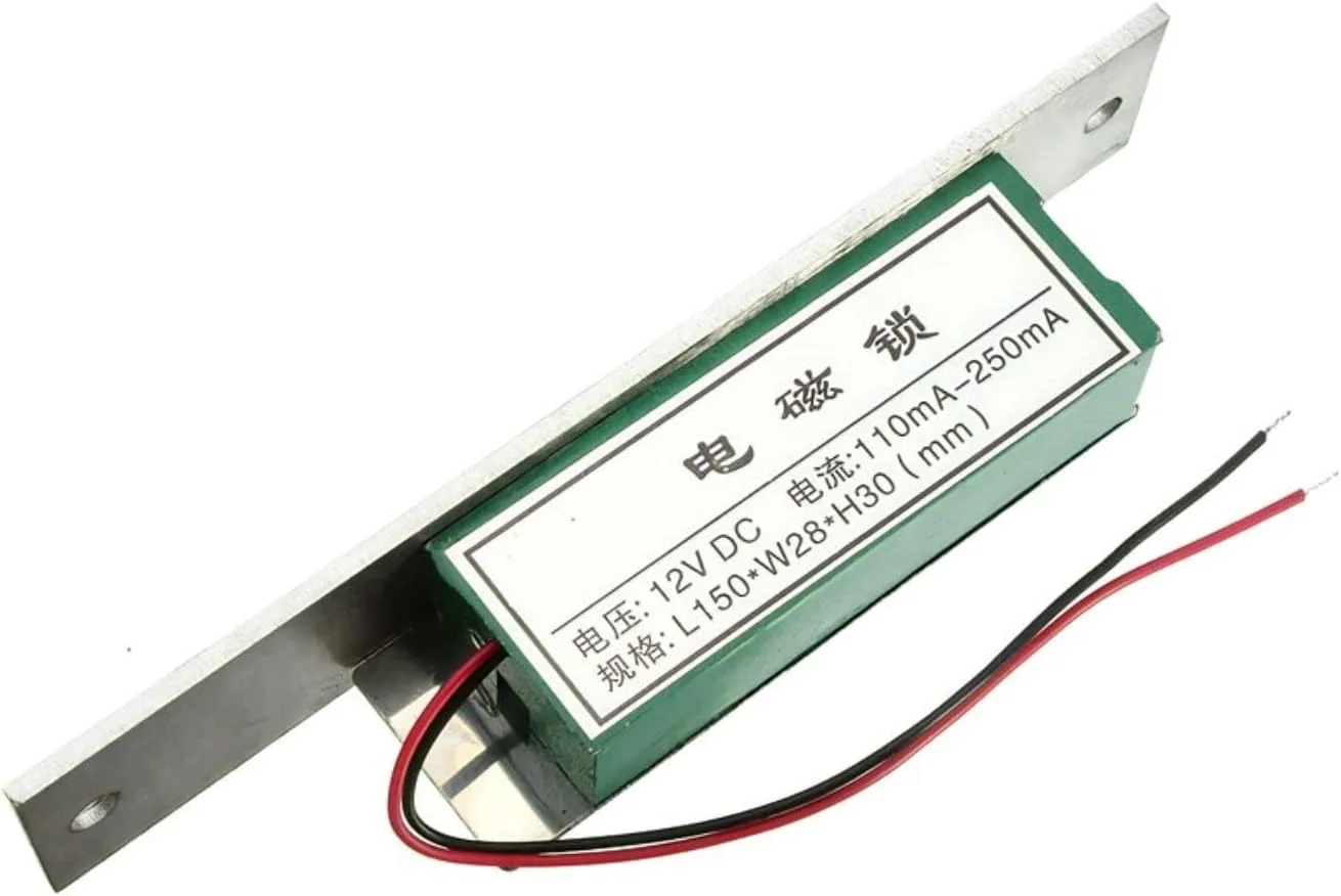 قفل درب استیل ضد زنگ سنگین Eazyliv، قفل برقی استرایک درب باریک نوع NO با ولتاژ 12 ولت DC برای اینترکام های تصویری، قفل های برقی کنترل دسترسی، امنیت ایمن