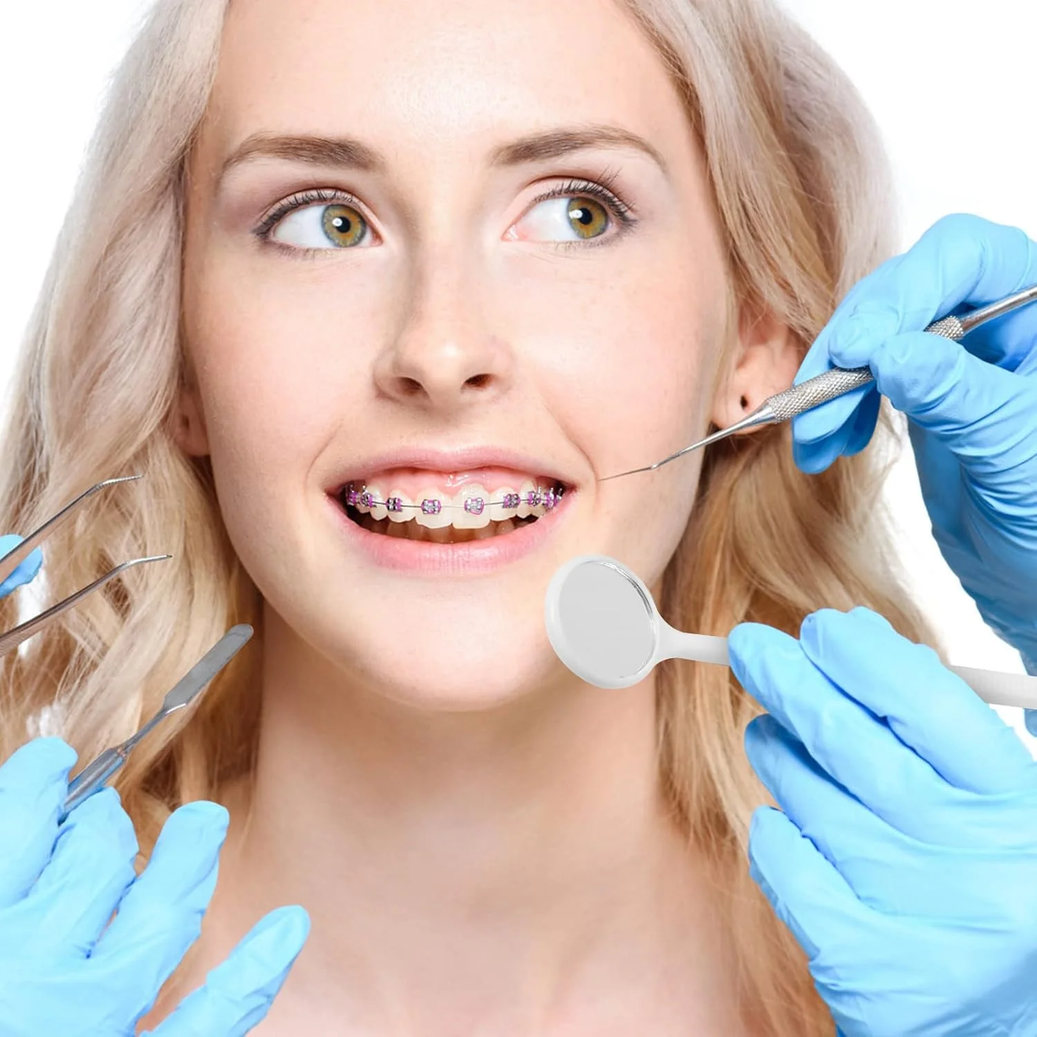 آینه دندانپزشکی یکبار مصرف پلاستیکی Supvox، ۴۰ عدد برای تست دندان و دهان آینه دندانپزشکی یکبار مصرف پلاستیکی Supvox، ۴۰ عدد برای تست دندان و دهان