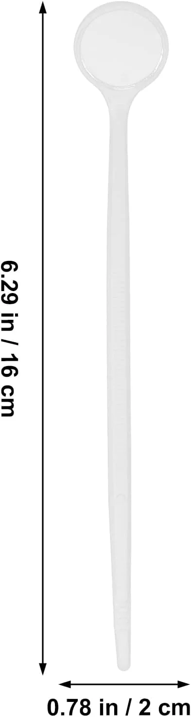 آینه دندانپزشکی یکبار مصرف پلاستیکی Supvox، ۴۰ عدد برای تست دندان و دهان آینه دندانپزشکی یکبار مصرف پلاستیکی Supvox، ۴۰ عدد برای تست دندان و دهان
