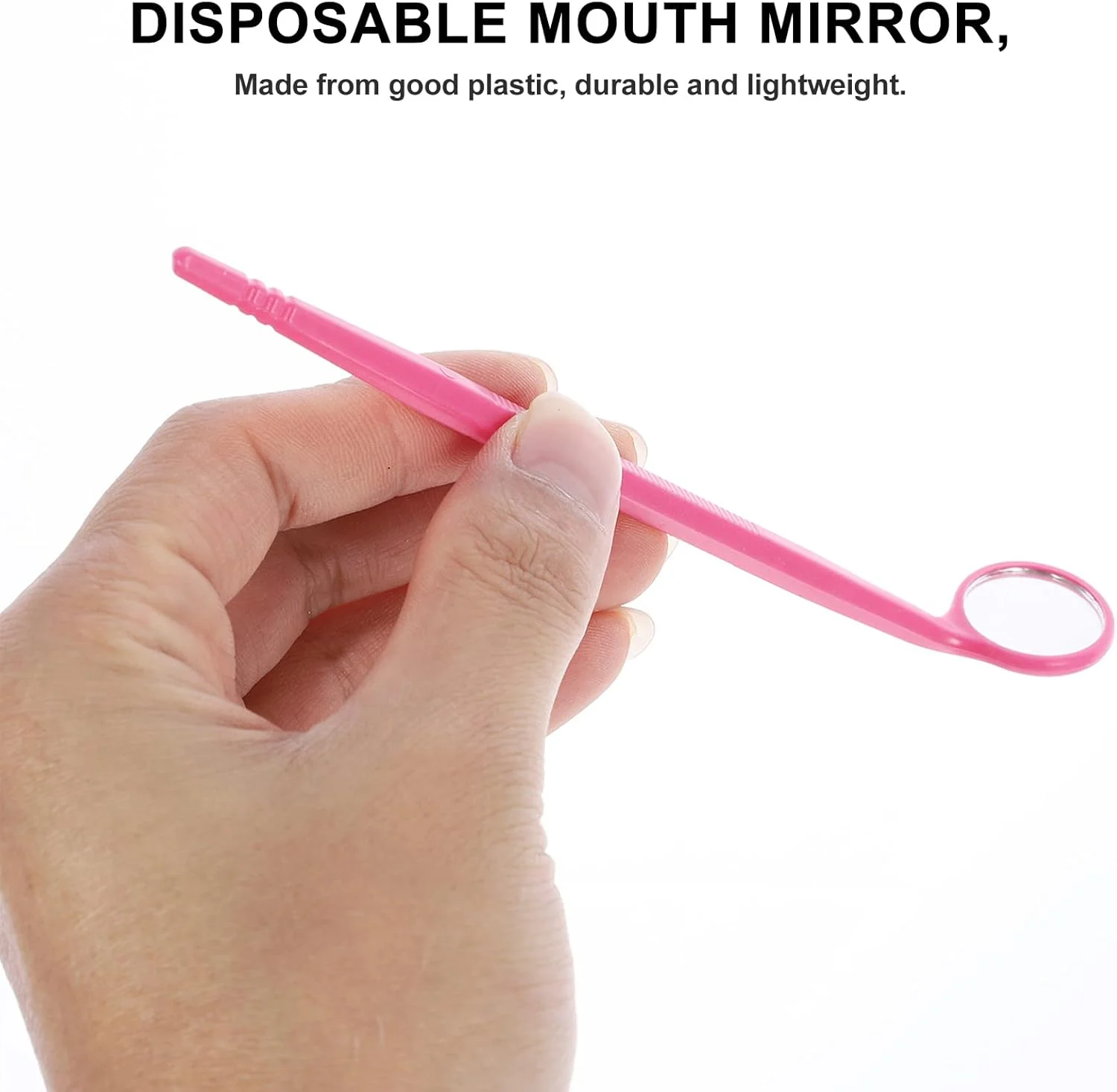 آینه دندانپزشکی یکبار مصرف پلاستیکی Supvox، ۴۰ عدد برای تست دندان و دهان آینه دندانپزشکی یکبار مصرف پلاستیکی Supvox، ۴۰ عدد برای تست دندان و دهان