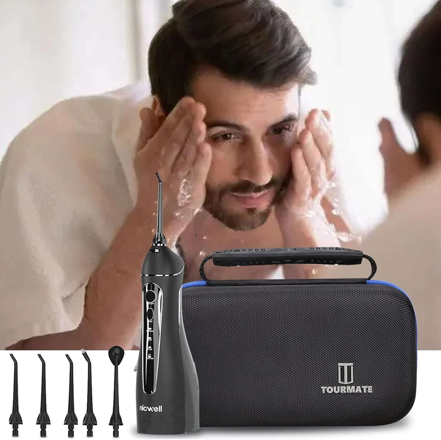 کیف سخت Tourmate جایگزین برای نخ دندان آبی بی سیم Nicwell (فقط کیف) کیف سخت Tourmate جایگزین برای نخ دندان آبی بی سیم Nicwell (فقط کیف)