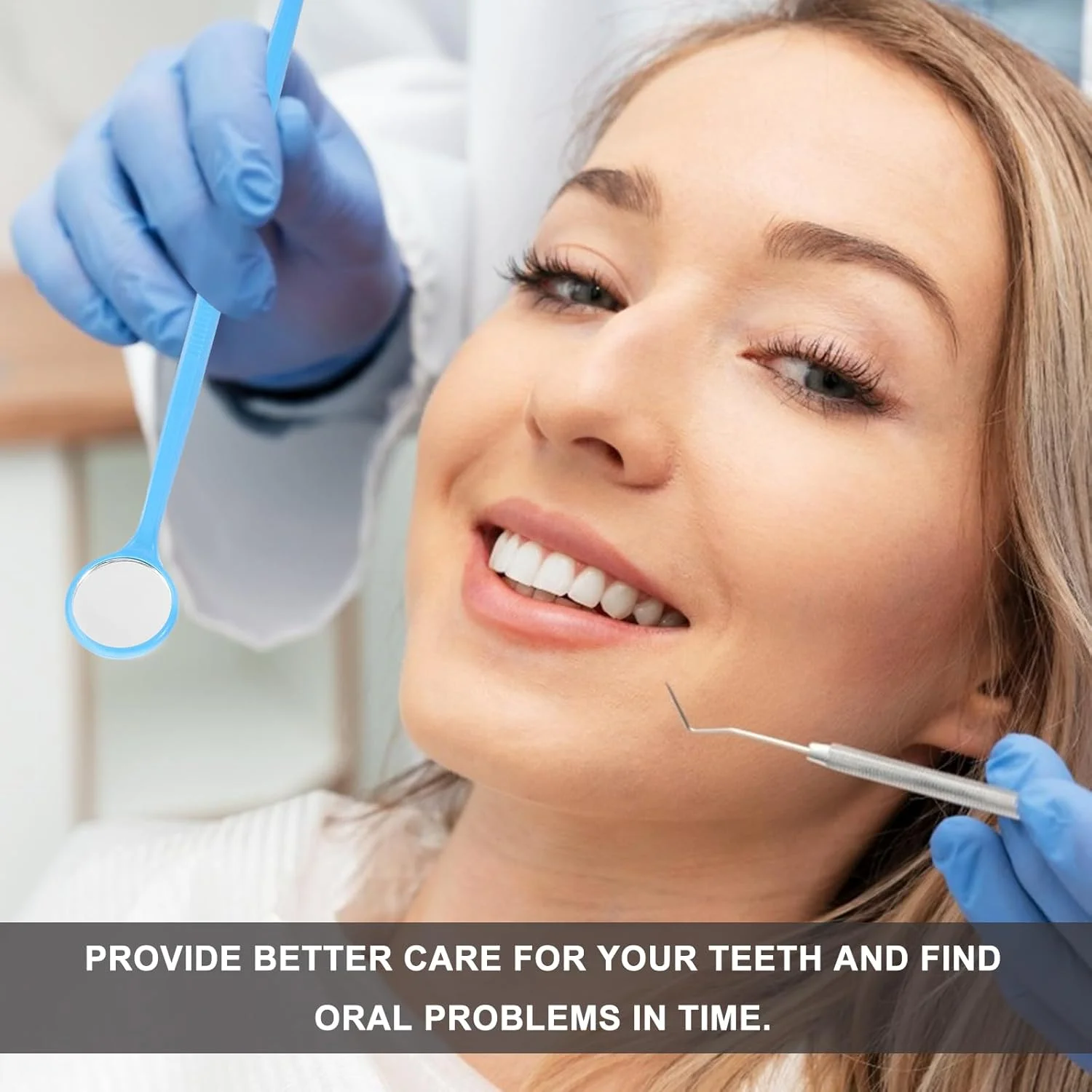 آینه دندانپزشکی یکبار مصرف پلاستیکی Supvox، ۴۰ عدد برای تست دندان و دهان آینه دندانپزشکی یکبار مصرف پلاستیکی Supvox، ۴۰ عدد برای تست دندان و دهان