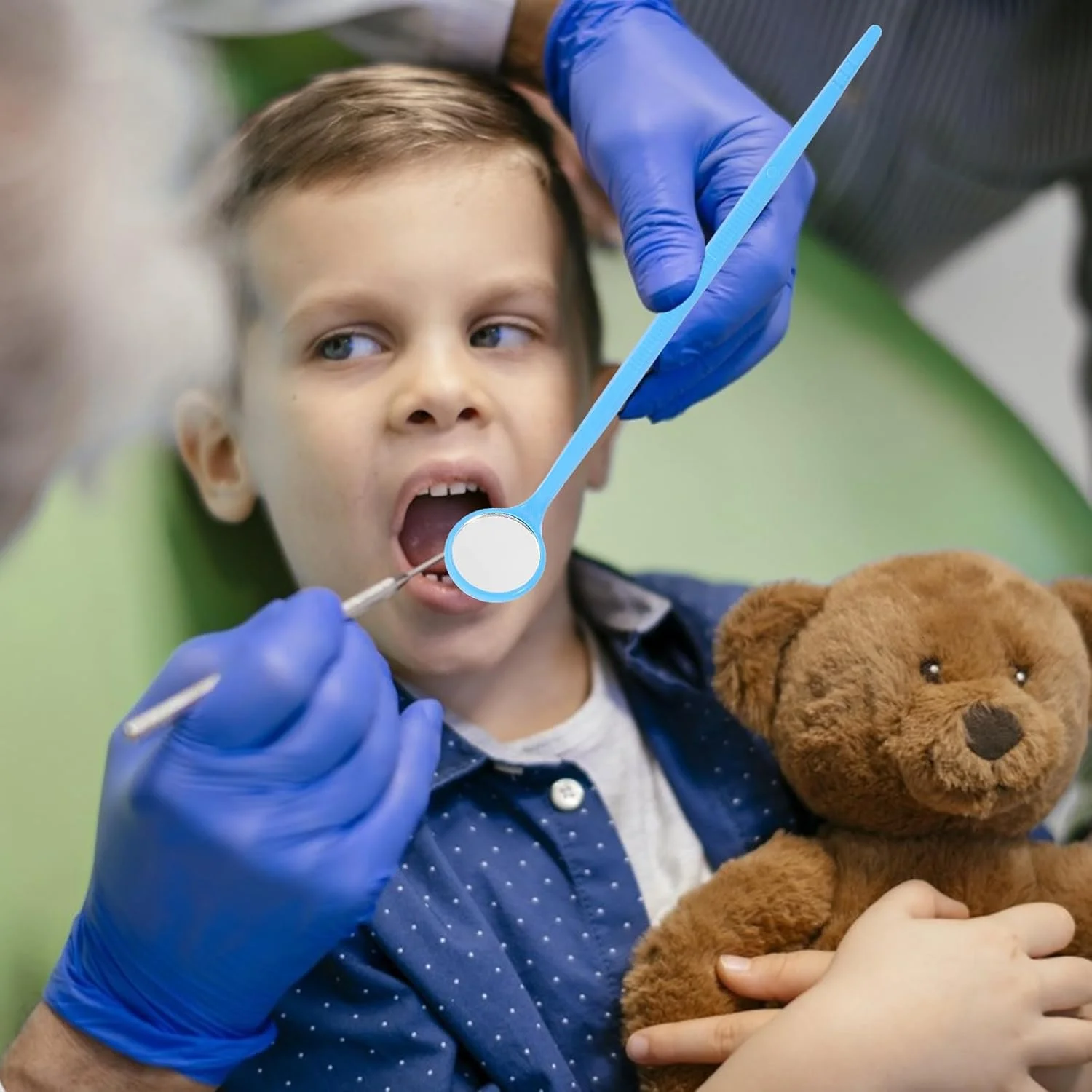 آینه دندانپزشکی یکبار مصرف پلاستیکی Supvox، ۴۰ عدد برای تست دندان و دهان آینه دندانپزشکی یکبار مصرف پلاستیکی Supvox، ۴۰ عدد برای تست دندان و دهان