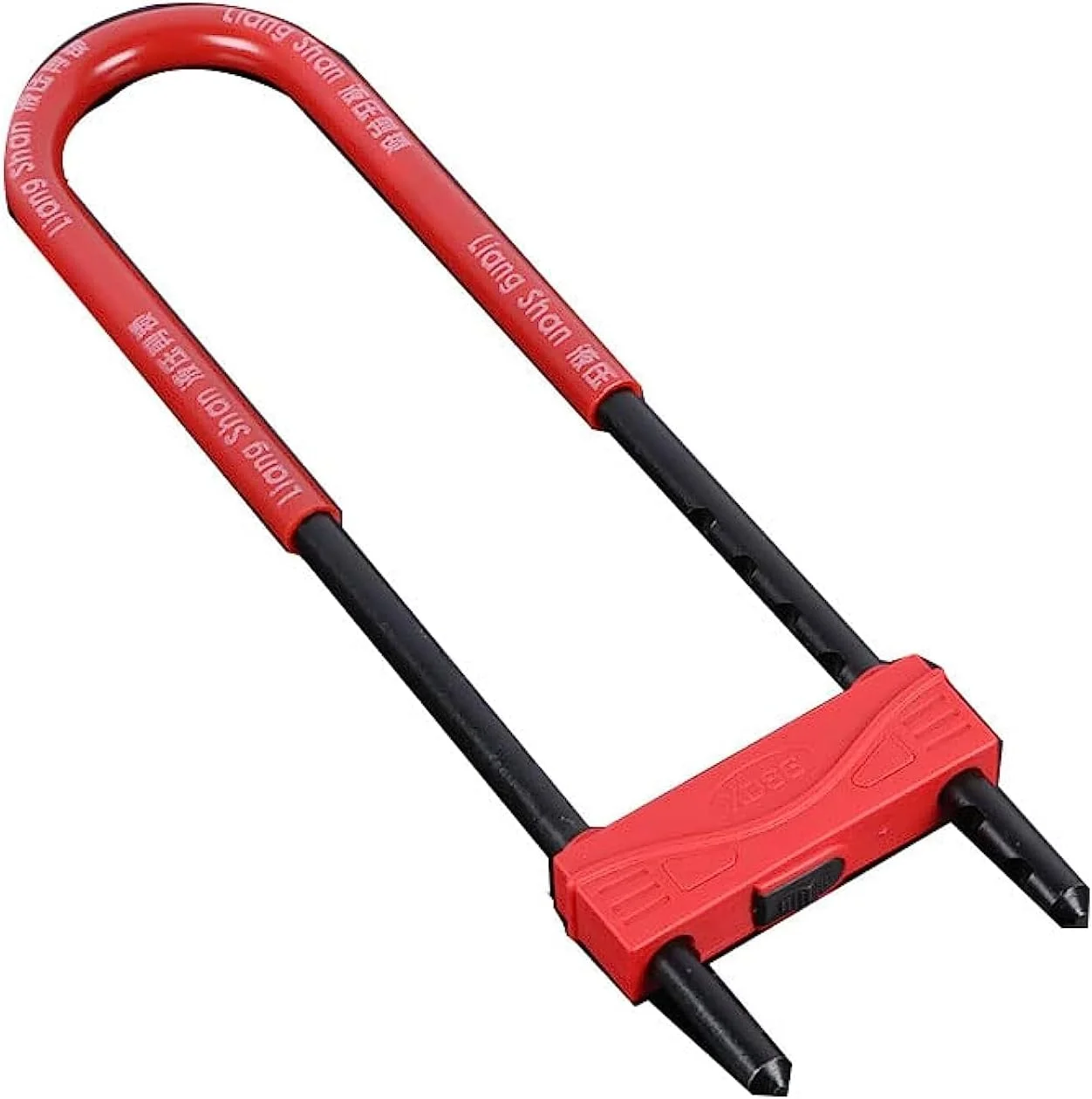 قفل درب شیشه ای U شکل کول بیبی، دو طرفه بازشو، ضد سرقت، مناسب برای مغازه ها، درج بزرگ، بلند شونده، موتورسیکلت، خانگی، مشکی/قرمز متوسط ZJJz18