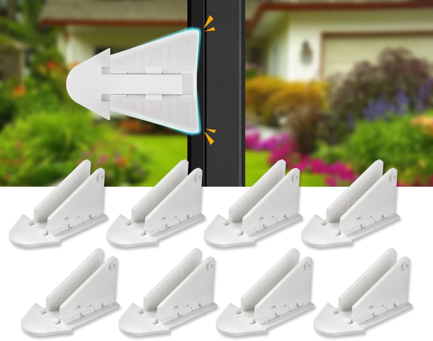 قفل درب شیشه ای کشویی DS. DISTINCTIVE STYLE، بسته 8 عددی قفل ایمنی درب شیشه ای کشویی ضد کودک برای کودکان، حیوانات خانگی، پاسیو و درب کمد قفل درب شیشه ای کشویی DS. DISTINCTIVE STYLE، بسته 8 عددی قفل ایمنی درب شیشه ای کشویی ضد کودک برای کودکان، حیوانات خانگی، پاسیو و درب کمد