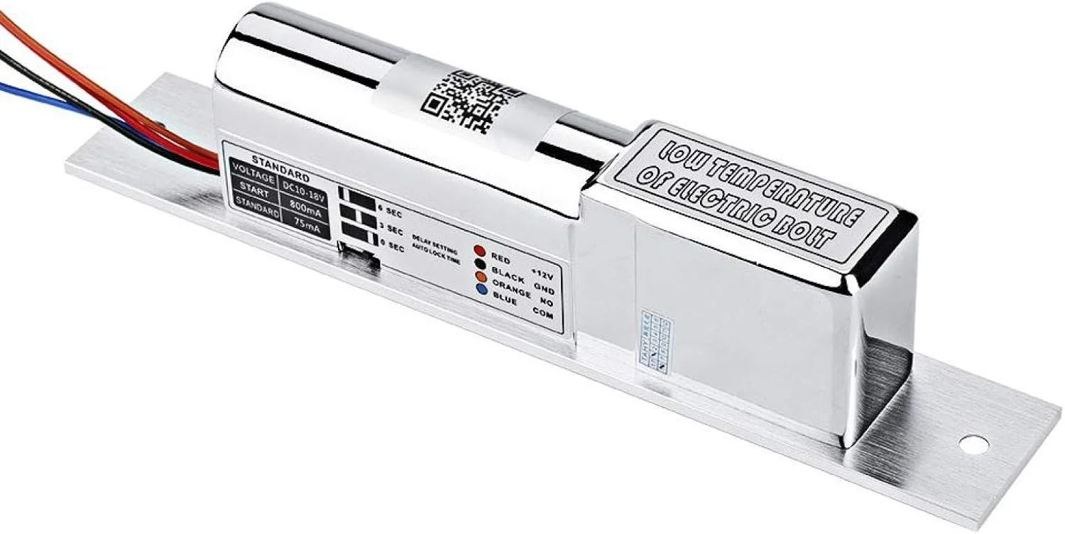 قفل مغناطیسی برقی، قفل برقی درب، قفل الکترومغناطیسی فلزی DC10V -18V هوشمند با سیگنال مغناطیسی برای درب چوبی و شیشه ای (چهار سیم 218B)