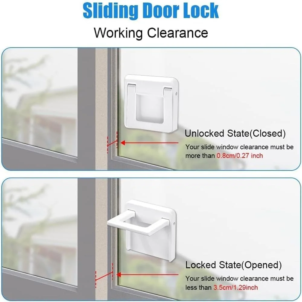 قفل درب کشویی بولیوی، بسته 4 عددی قفل پنجره کشویی بدون نیاز به سوراخکاری، قفل کودک درب شیشه ای کشویی با چسب پشتی بدون درز، قفل ایمنی کودک برای درب های شیشه ای کشویی، پنجره ها، کمد لباس قفل درب کشویی بولیوی، بسته 4 عددی قفل پنجره کشویی بدون نیاز به سوراخکاری، قفل کودک درب شیشه ای کشویی با چسب پشتی بدون درز، قفل ایمنی کودک برای درب های شیشه ای کشویی، پنجره ها، کمد لباس