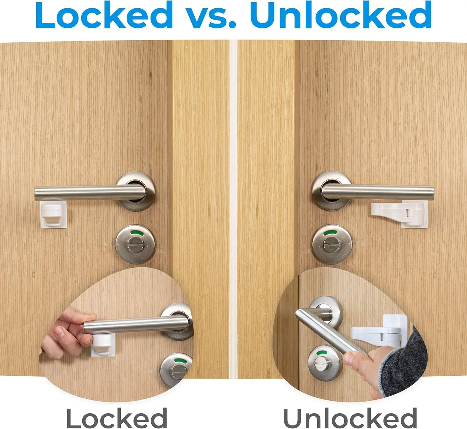 قفل اهرمی درب HomeBrella بسته 6 عددی برای ایمنی کودک - محافظت از کودک