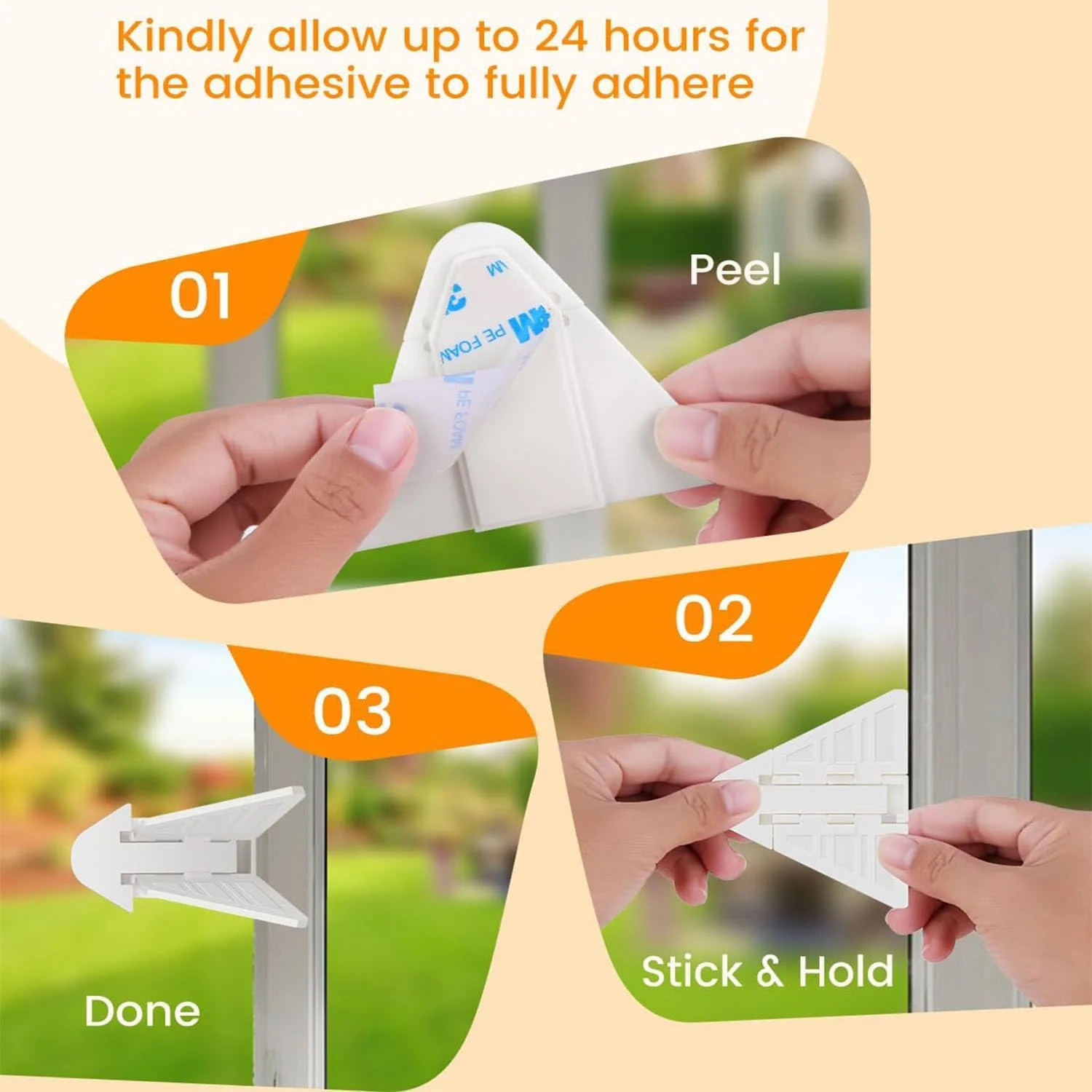 ست قفل درب کشویی Joyzzz، 4 عدد قفل ایمنی کودک، قفل ایمنی پنجره، قفل درب پنجره ضد کودک، میله امنیتی قفل پنجره کشویی برای درب پاسیو کمد