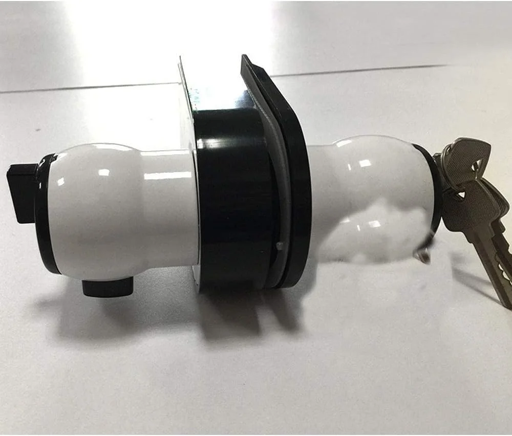 قفل درب هوشمند GZDodek، قفل توپی شیشه ای درب، قفل توپی درب شیشه ای پارتیشن بالا، چند منظوره و ایمن (سیاه سفید) قفل درب هوشمند GZDodek، قفل توپی شیشه ای درب، قفل توپی درب شیشه ای پارتیشن بالا، چند منظوره و ایمن (سیاه سفید)