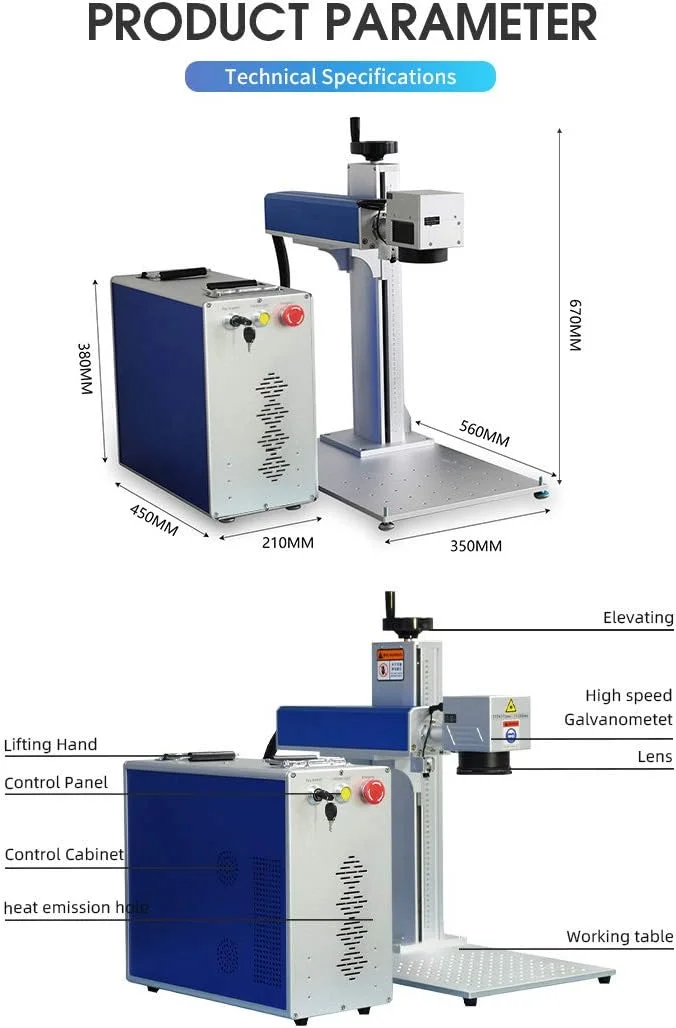 دستگاه حکاکی لیزری فیبر XINCHENG PRECISION EZCAD3.0 با لیزر فیبر JPT 50W، لنز 110×110 میلیمتری و روتاری D80 برای فلزات، پلیمرها، جواهرات و سلاح گرم دستگاه حکاکی لیزری فیبر XINCHENG PRECISION EZCAD3.0 با لیزر فیبر JPT 50W، لنز 110×110 میلیمتری و روتاری D80 برای فلزات، پلیمرها، جواهرات و سلاح گرم