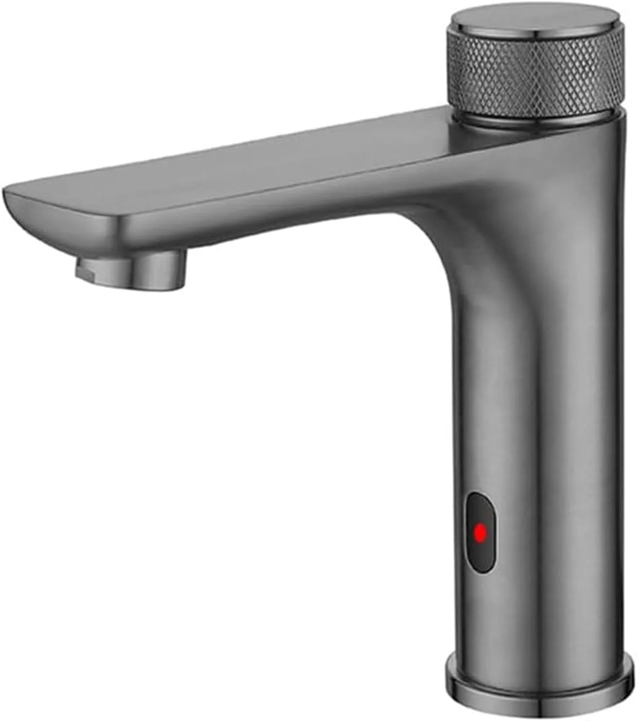 شیر آب حمام بدون لمس، شیر سنسور اتوماتیک استیل ضد زنگ، شیر آب حمام بدون دست، شیر سینک حمام تک سوراخ، شیر مخلوط آب سرد و گرم، طلایی برس خورده