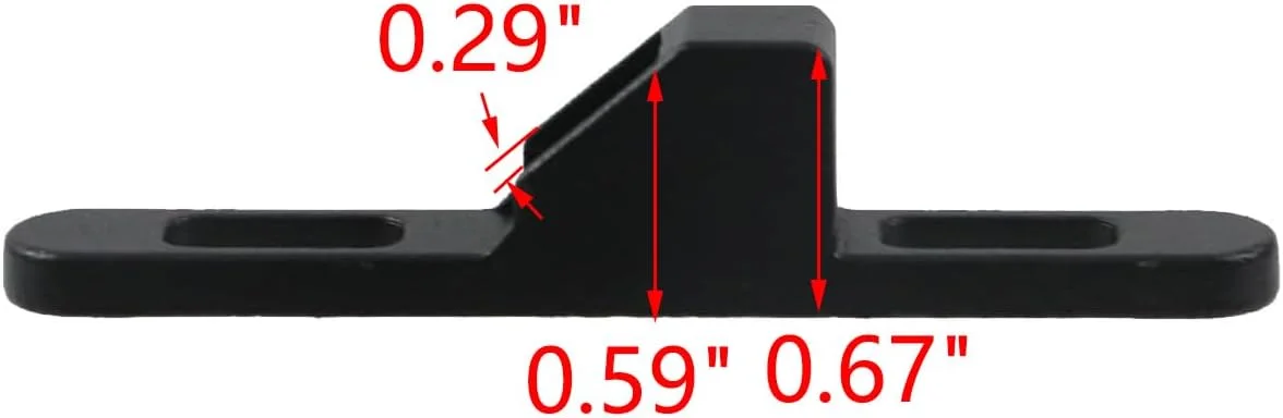 نگهدارنده درب کشویی مشکی MY MIRONEY، 2 عددی، سخت افزار آلیاژ روی، نگهدارنده قفل درب شیشه ای کشویی به همراه پیچ