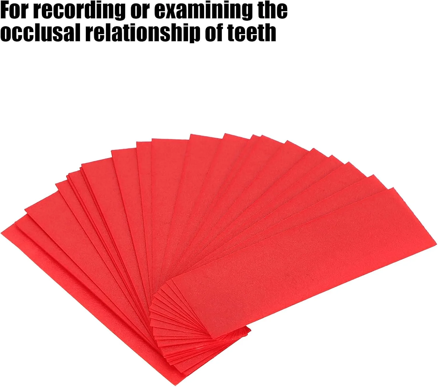 300 عدد کاغذ دندانپزشکی، نوارهای کاغذ آرتیکولاتور دندان لوازم دندانپزشکی لوازم جانبی دندانپزشک، کاغذهای آرتیکولاتور دندان نوارهای مراقبت از دندان نوارهای ارتودنسی دندان (قرمز)