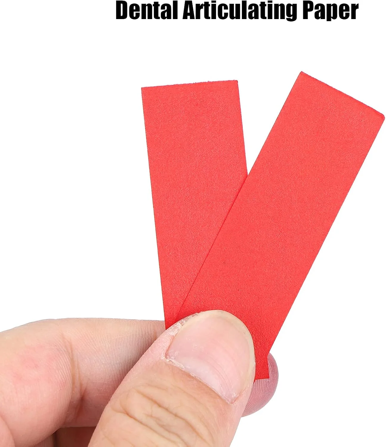 300 عدد کاغذ دندانپزشکی، نوارهای کاغذ آرتیکولاتور دندان لوازم دندانپزشکی لوازم جانبی دندانپزشک، کاغذهای آرتیکولاتور دندان نوارهای مراقبت از دندان نوارهای ارتودنسی دندان (قرمز)