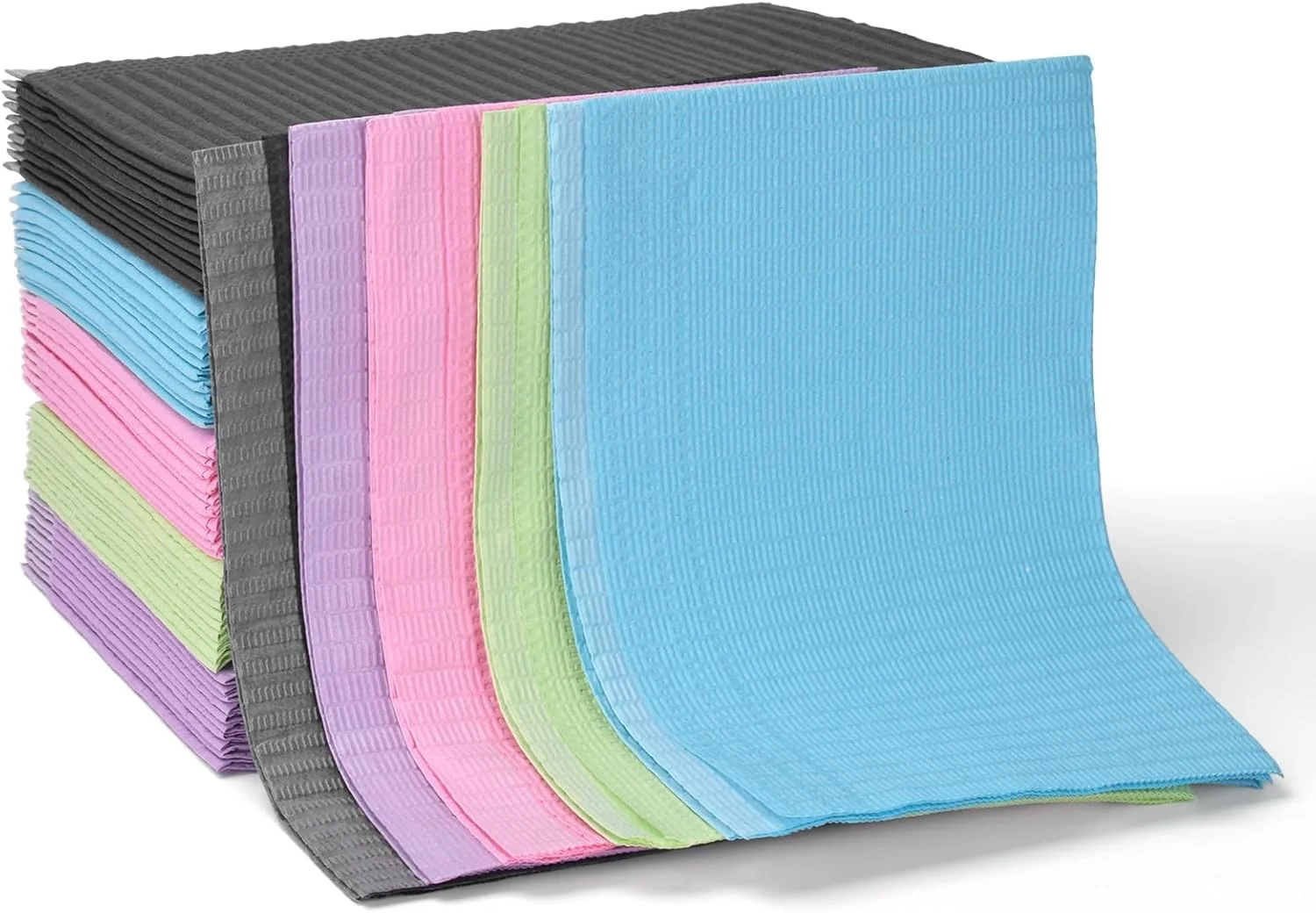 پیشبند یکبار مصرف دندانپزشکی BAMTTOO، 33x45.5 سانتی متر، 50 عدد، 3 لایه، ورق پیشبند تاتو برای بیماران، پوشش سینی دندانپزشک، ملحفه رومیزی تاتو