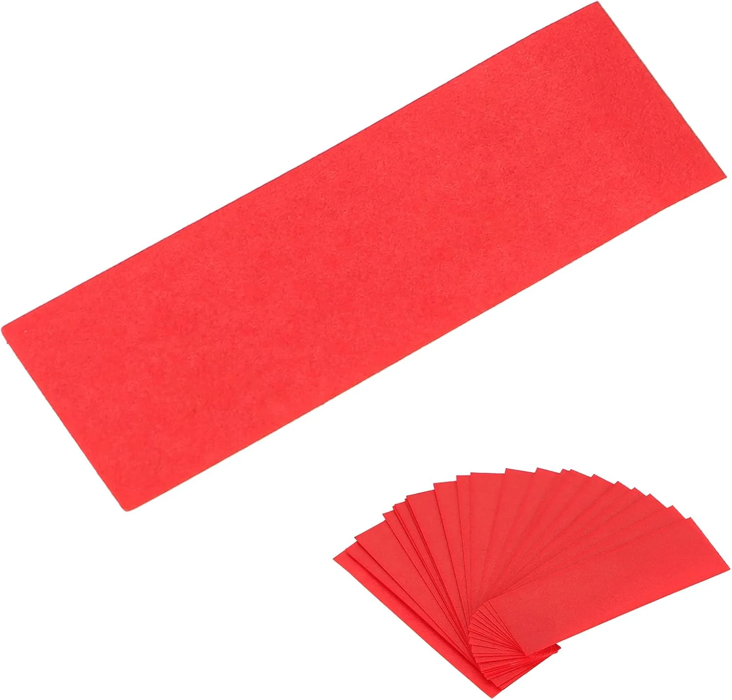 300 عدد کاغذ آرتیکولاسیون دندان در جعبه، لوازم دندانپزشکی، نوارهای کاغذی آرتیکولاسیون دندان، نوارهای آرتیکولاسیون دهانی، لوازم جانبی دندانپزشک (قرمز)