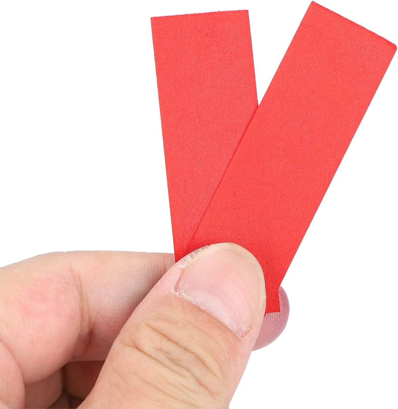 300 عدد کاغذ آرتیکولاسیون دندان در جعبه، لوازم دندانپزشکی، نوارهای کاغذی آرتیکولاسیون دندان، نوارهای آرتیکولاسیون دهانی، لوازم جانبی دندانپزشک (قرمز)