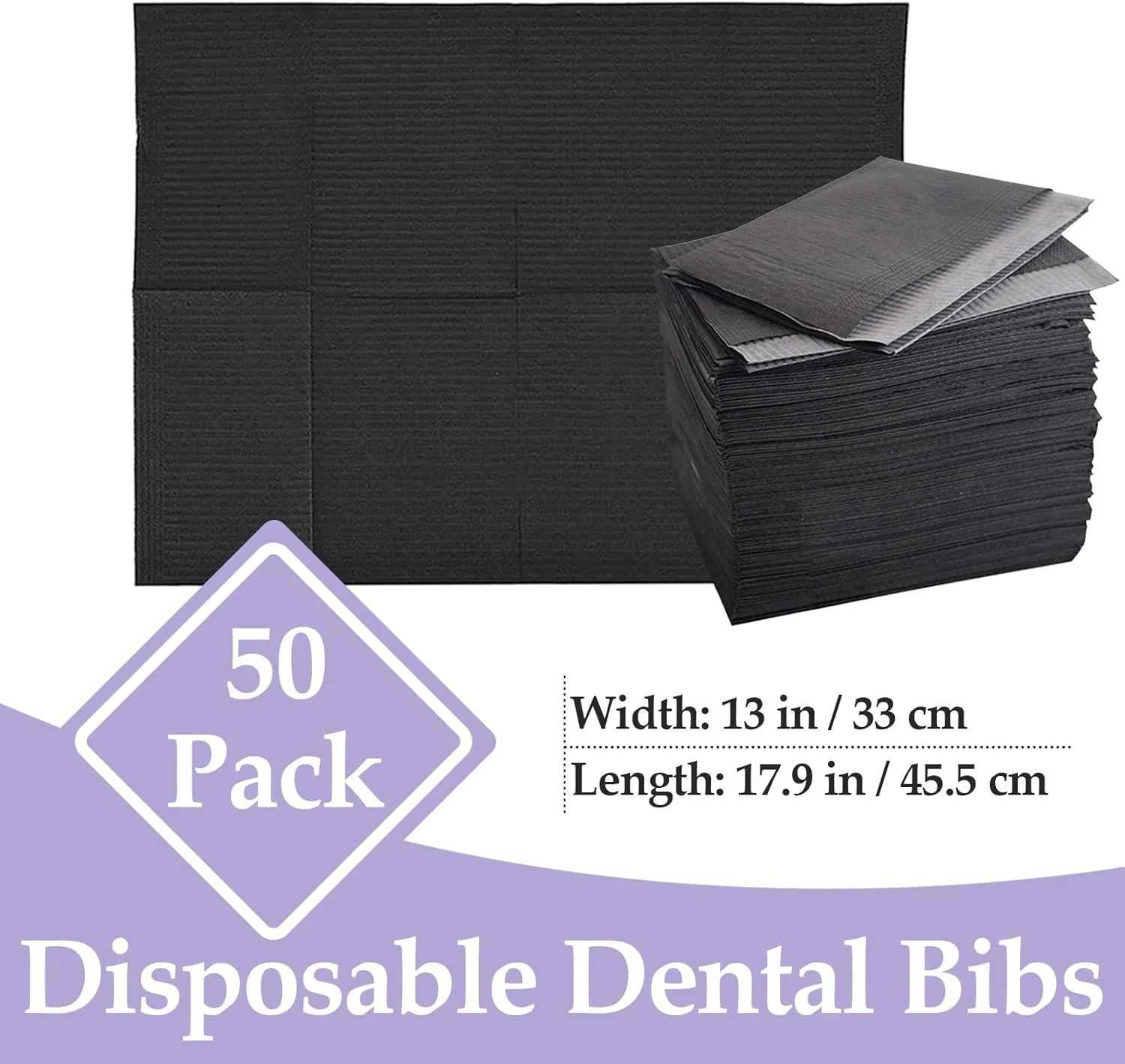 پیشبند یکبار مصرف دندانپزشکی Usiriy مشکی و آبی، پیشبند تاتو، روکش میز تاتو