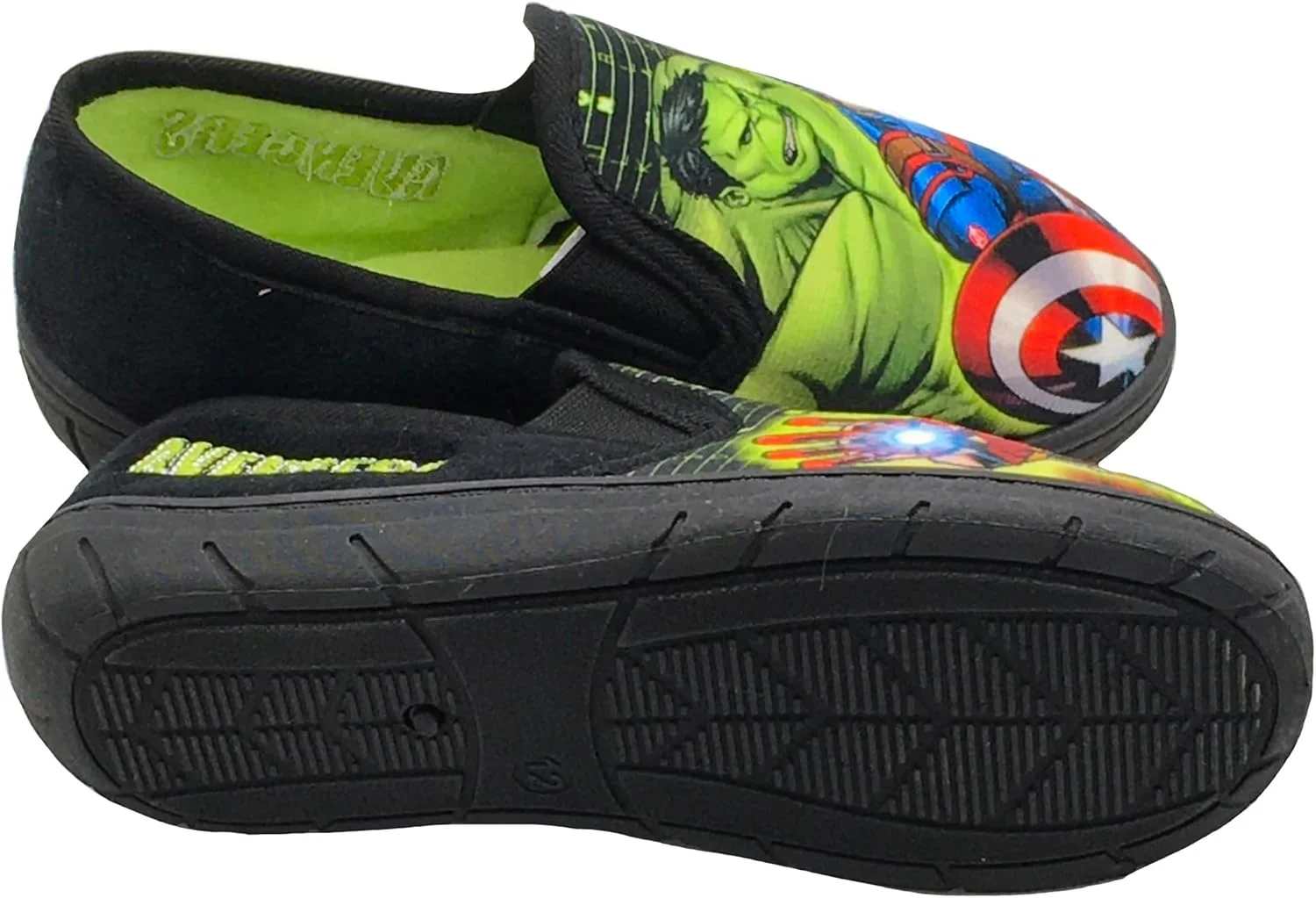Marvel Avengers Boys Slippers Kids Green Size 28-36 Marvel Avengers Boys Slippers Kids Green Size 28-36