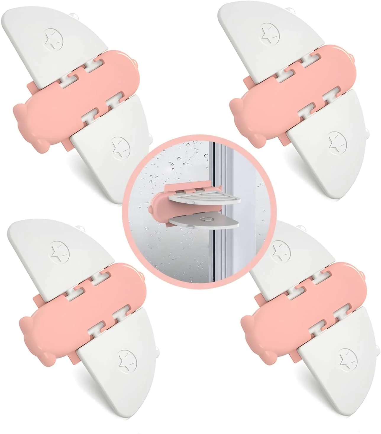 قفل پنجره کشویی فنری X، بسته 4 عددی قفل ایمنی کودک قابل تنظیم پنجره، قفل درب کشویی خود چسب، قفل درب شیشه ای کشویی برای پنجره ها، درب های کابینت، درب های کمد، درب های کشویی قفل پنجره کشویی فنری X، بسته 4 عددی قفل ایمنی کودک قابل تنظیم پنجره، قفل درب کشویی خود چسب، قفل درب شیشه ای کشویی برای پنجره ها، درب های کابینت، درب های کمد، درب های کشویی