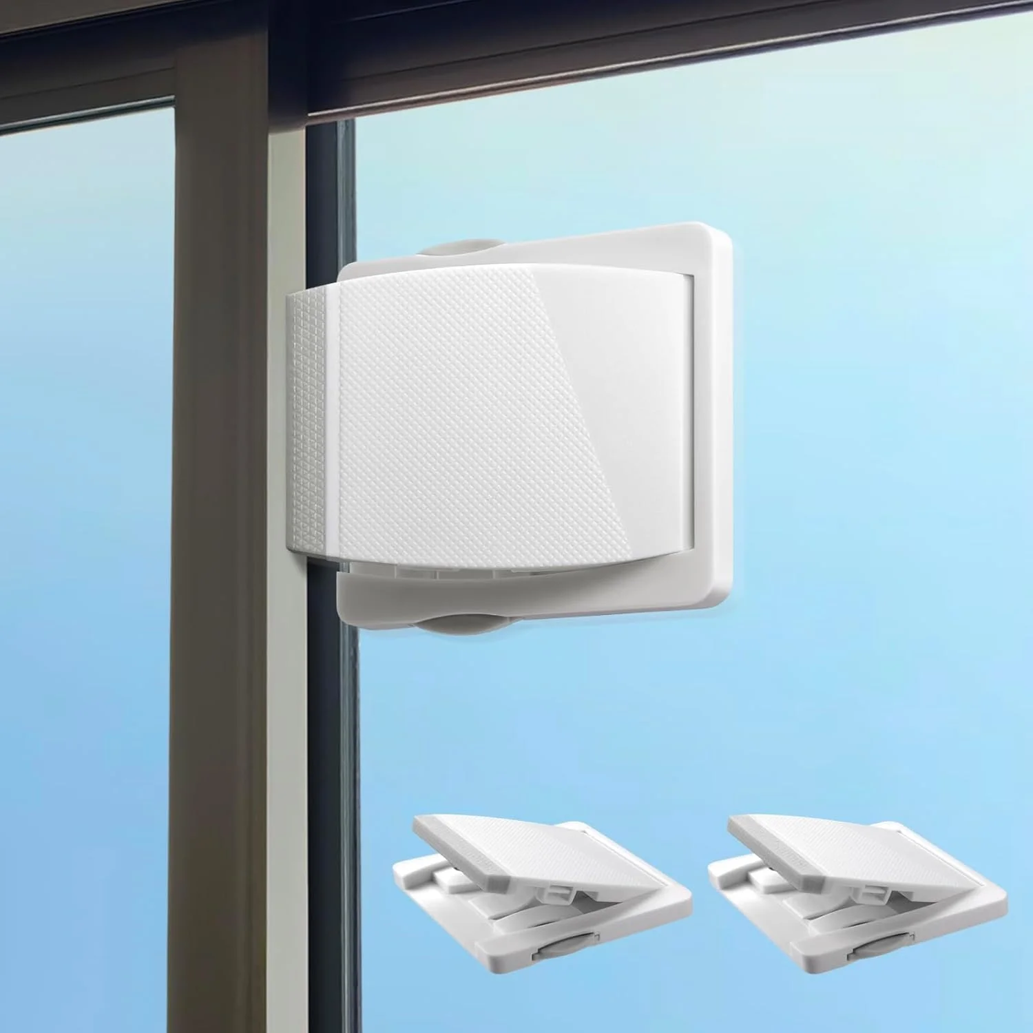 قفل درب کشویی Tazweeq، بسته 2 عددی، قفل درب شیشه ای کشویی ایمنی کودک، امنیت بیشتر را فراهم می کند، برای نوزاد و حیوانات خانگی شما، برای درب های شیشه ای کشویی، پنجره های کشویی، کمد کشویی، سفید قفل درب کشویی Tazweeq، بسته 2 عددی، قفل درب شیشه ای کشویی ایمنی کودک، امنیت بیشتر را فراهم می کند، برای نوزاد و حیوانات خانگی شما، برای درب های شیشه ای کشویی، پنجره های کشویی، کمد کشویی، سفید