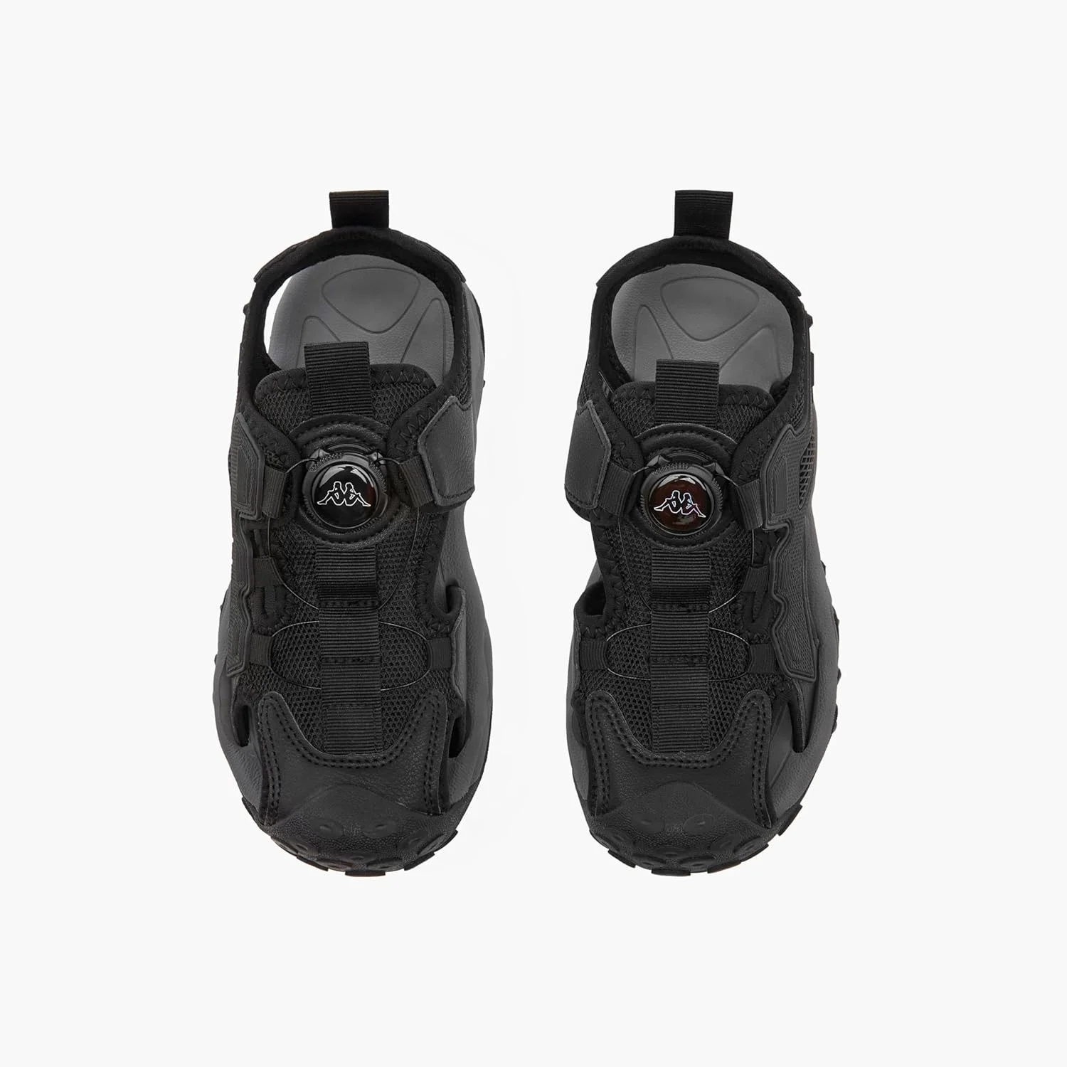 Kappa Boys Textured Sandals With Rotating Buckle Closure Kappa Boys Textured Sandals With Rotating Buckle Closure
