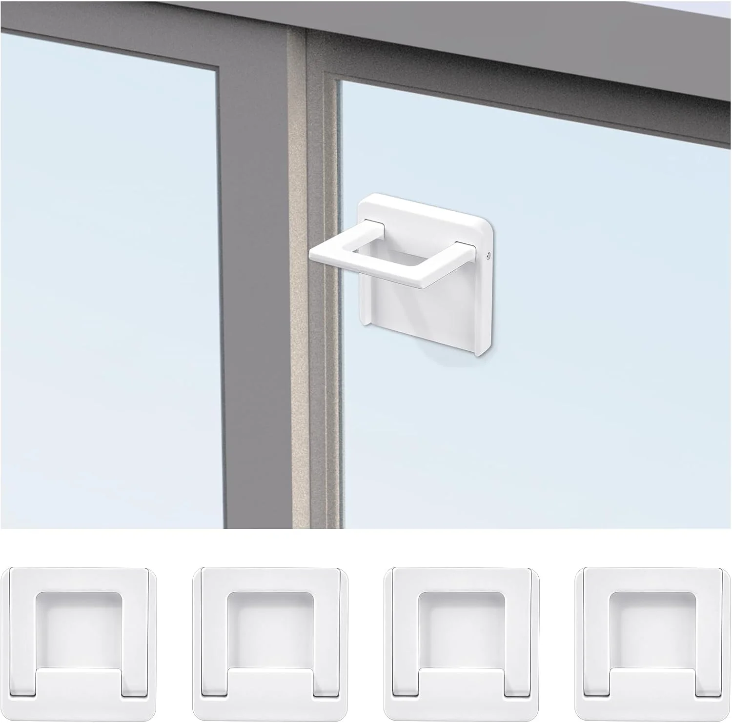 قفل درب کشویی کودک TERRIFI، 4 عدد قفل درب شیشه ای کشویی کودک، قفل درب کمد کشویی، درب کشویی ضد کودک و حیوانات خانگی، قفل ایمنی کودک بدون کلید برای درب پاسیو، درب کمد (سفید، کوچک) قفل درب کشویی کودک TERRIFI، 4 عدد قفل درب شیشه ای کشویی کودک، قفل درب کمد کشویی، درب کشویی ضد کودک و حیوانات خانگی، قفل ایمنی کودک بدون کلید برای درب پاسیو، درب کمد (سفید، کوچک)