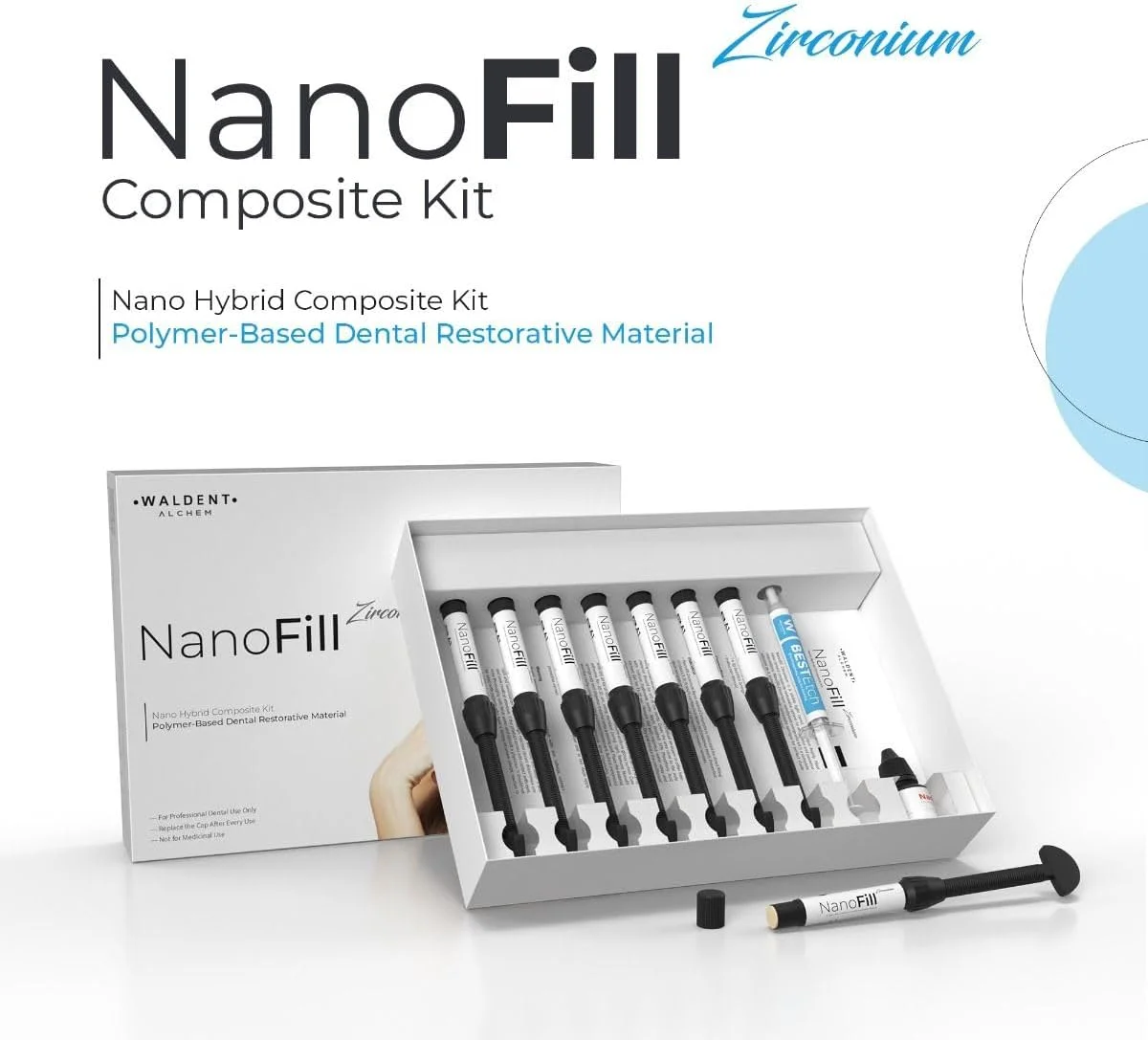 کیت کامپوزیت زیرکونیوم نانو فیل والدنت کیت کامپوزیت زیرکونیوم نانو فیل والدنت