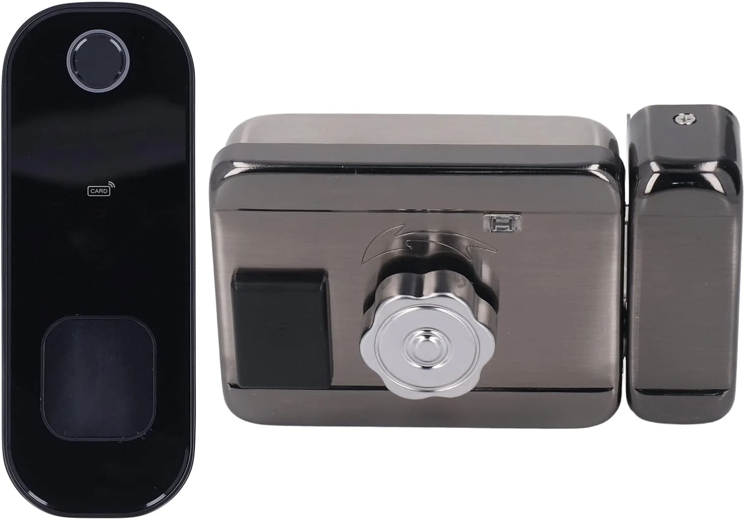 قفل هوشمند وای فای، قفل درب اثر انگشتی هوشمند وای فای، قفل دیجیتال الکترونیکی کنترل از راه دور اثر انگشت کارت رمز عبور قفل امنیت خانه برای Tuya